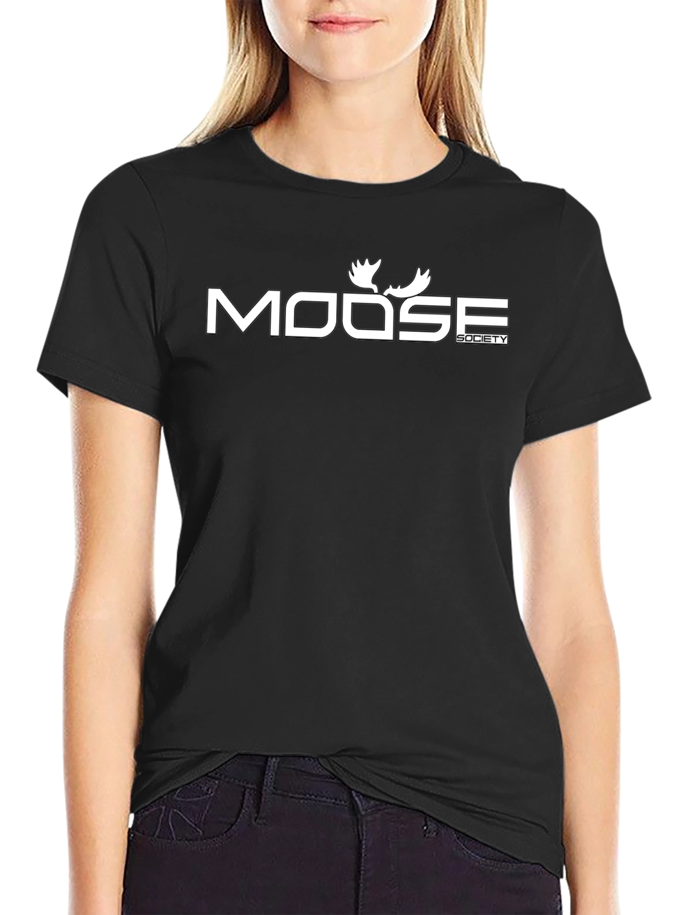 Moose Society Graphic T-Shirt - Black