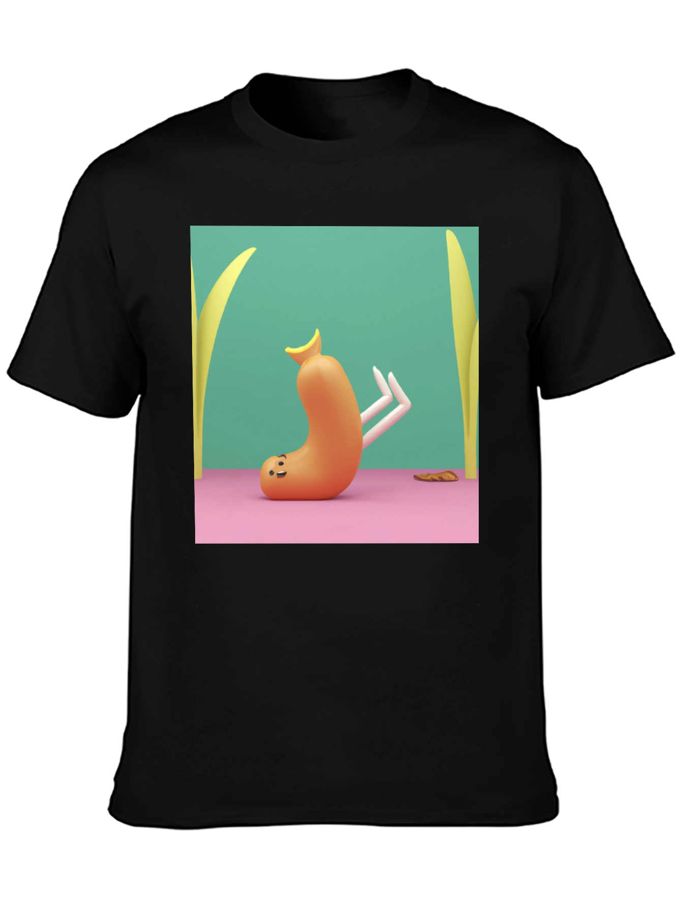 Cartoon Sausage Graphic Tee - Unique Style
