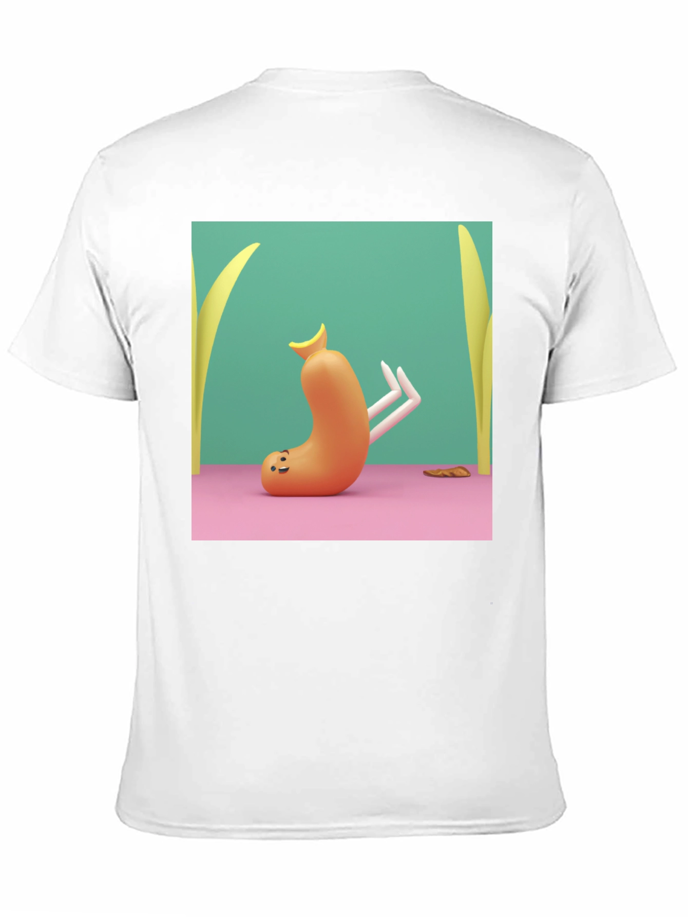 Cartoon Sausage Graphic Tee - Unique Style