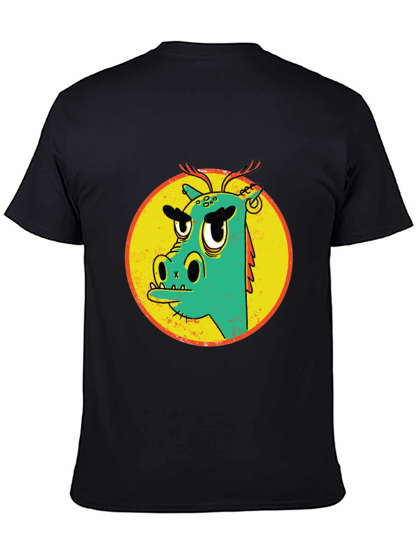 Cool Dragon Graphic Black T-Shirt