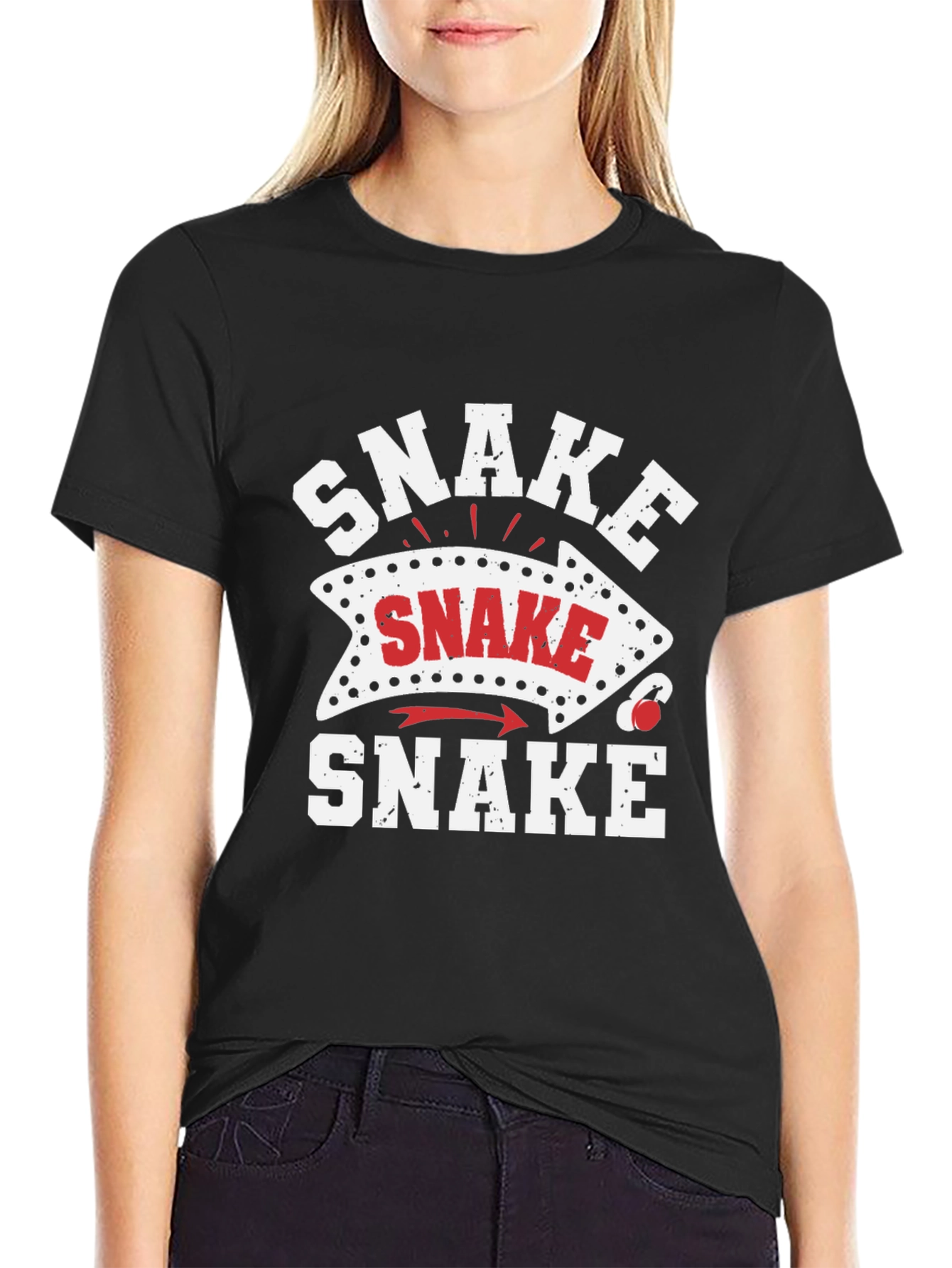 Snake Arrow Novelty Graphic T-Shirt