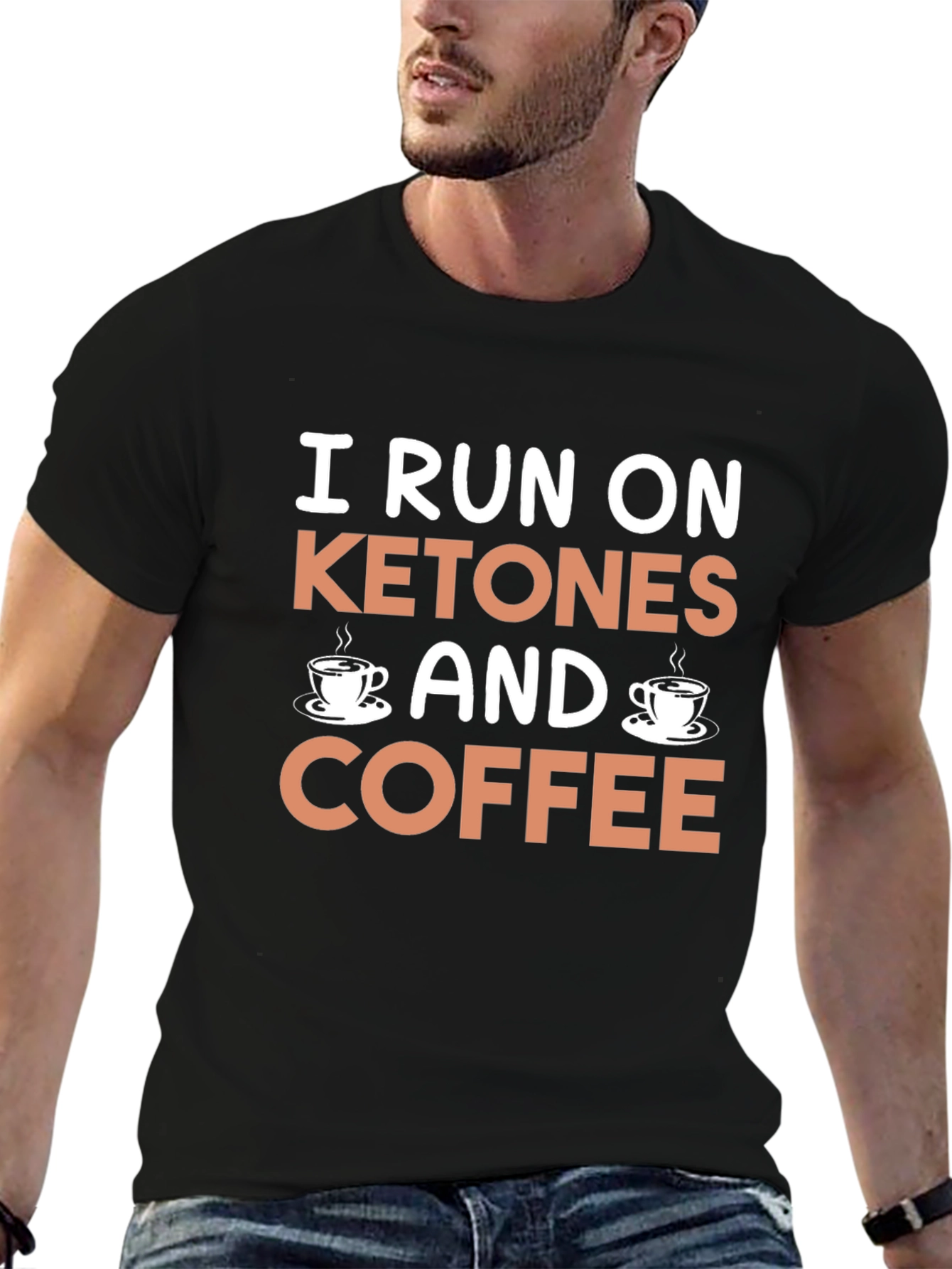 Ketones and Coffee Black Graphic Tee