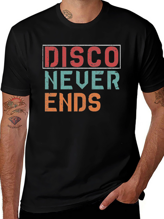 Retro Disco Never Ends Graphic Tee