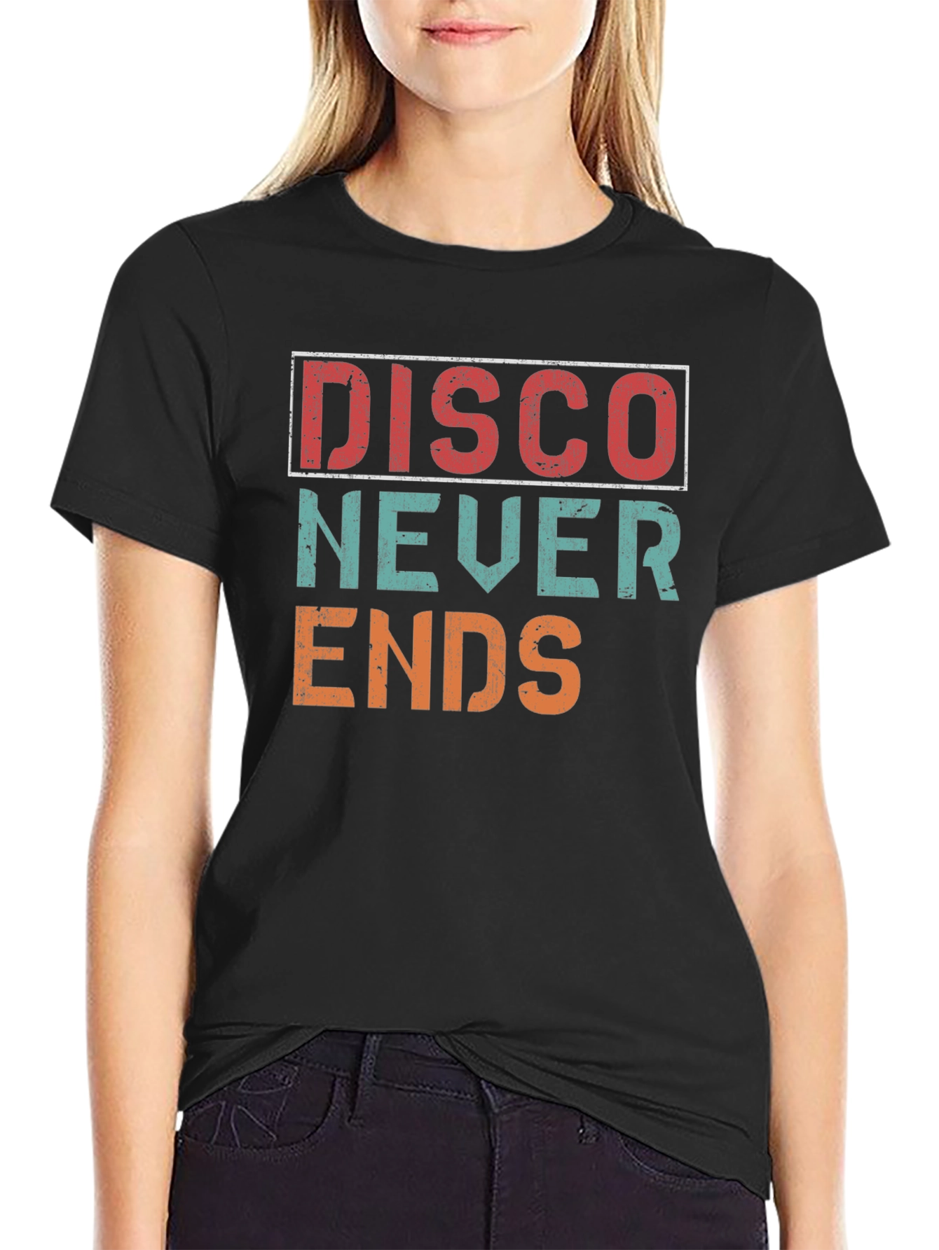 Retro Disco Never Ends Graphic Tee