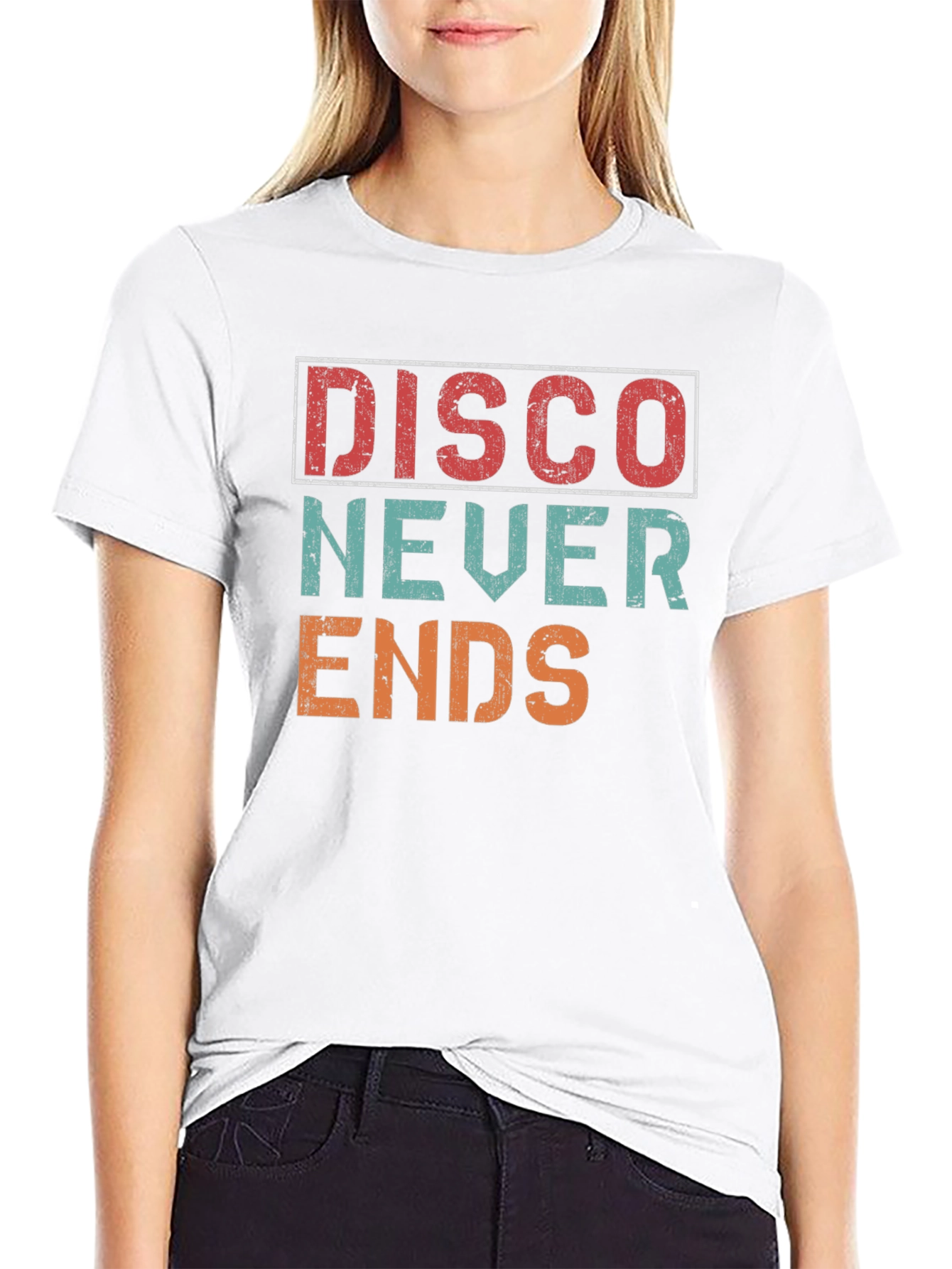 Retro Disco Never Ends Graphic Tee