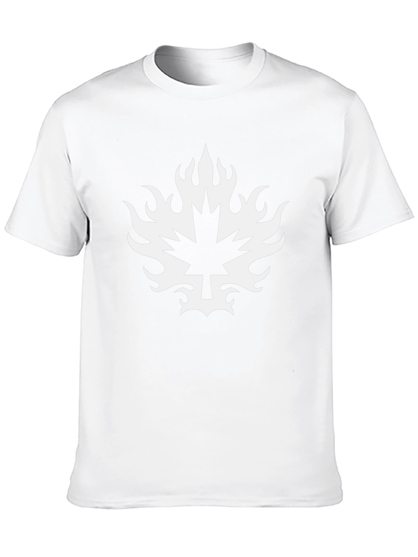 Fiery Maple Leaf Black T-Shirt