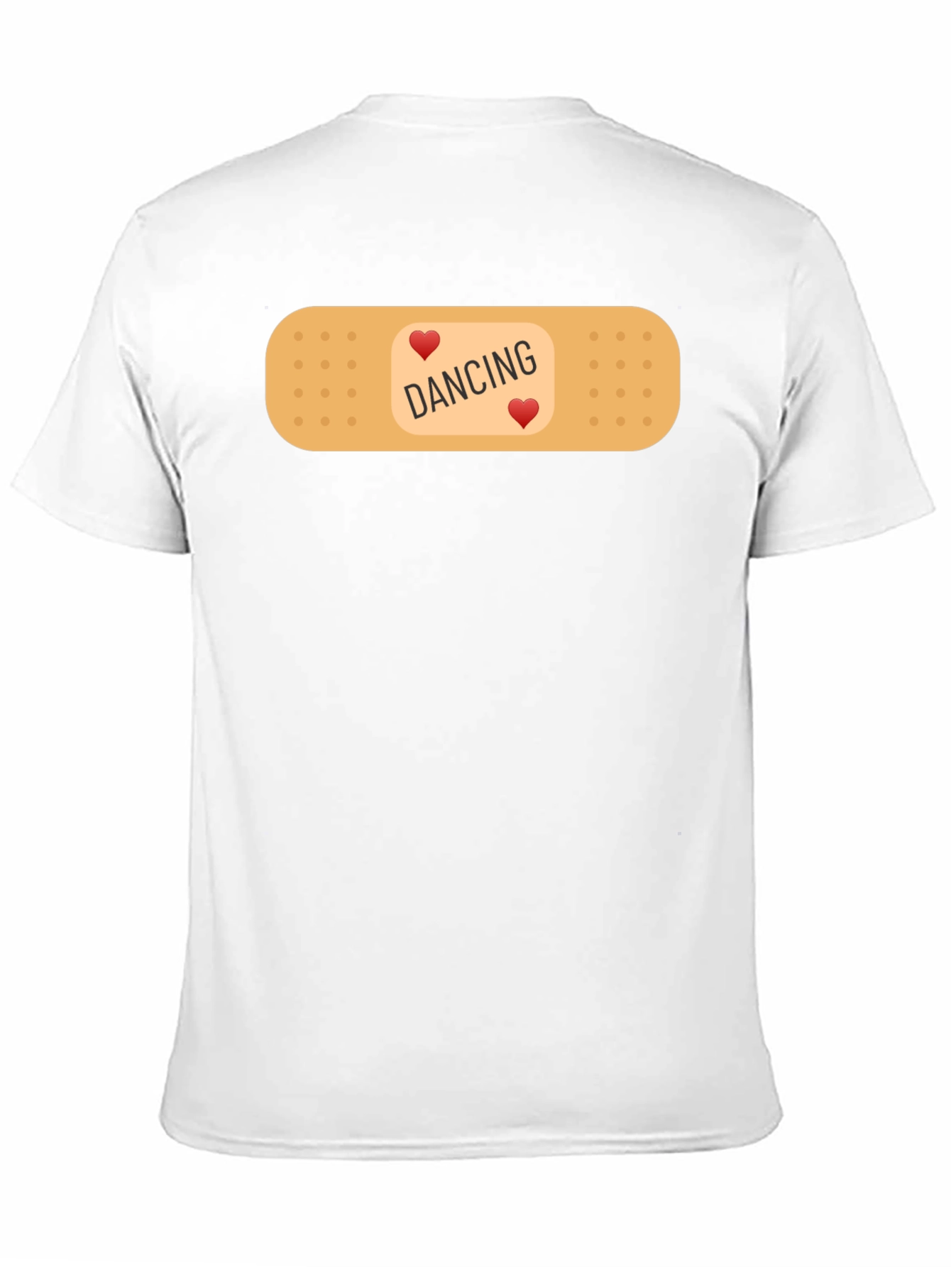 Dancing Hearts Bandage Graphic Tee - Black