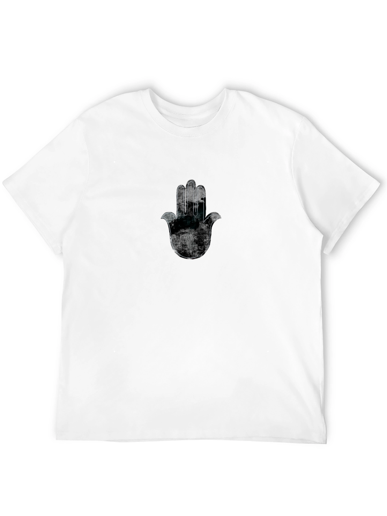 Hamsa Hand Graphic Black T-Shirt
