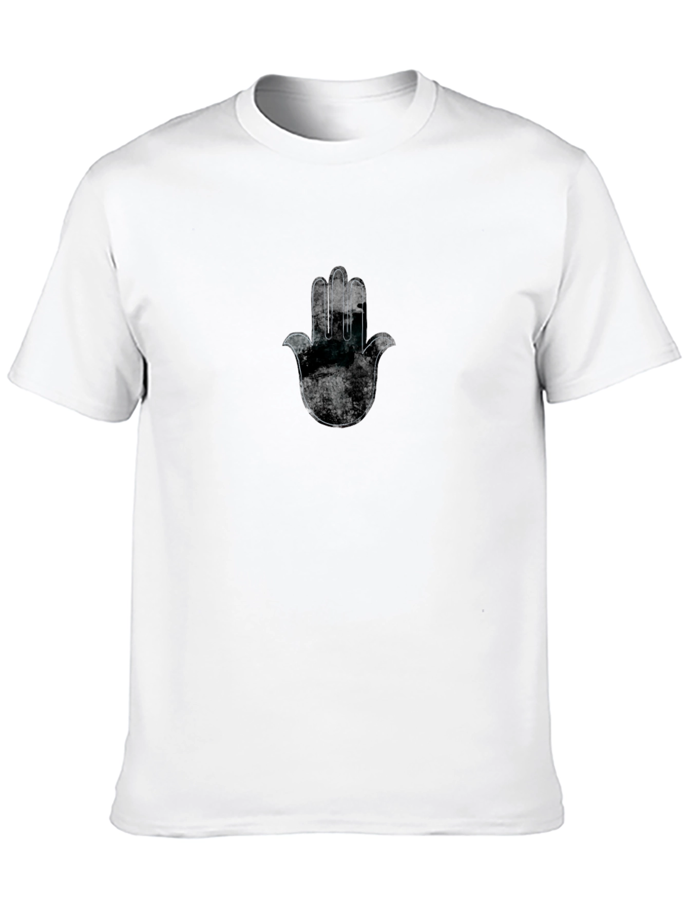 Hamsa Hand Graphic Black T-Shirt
