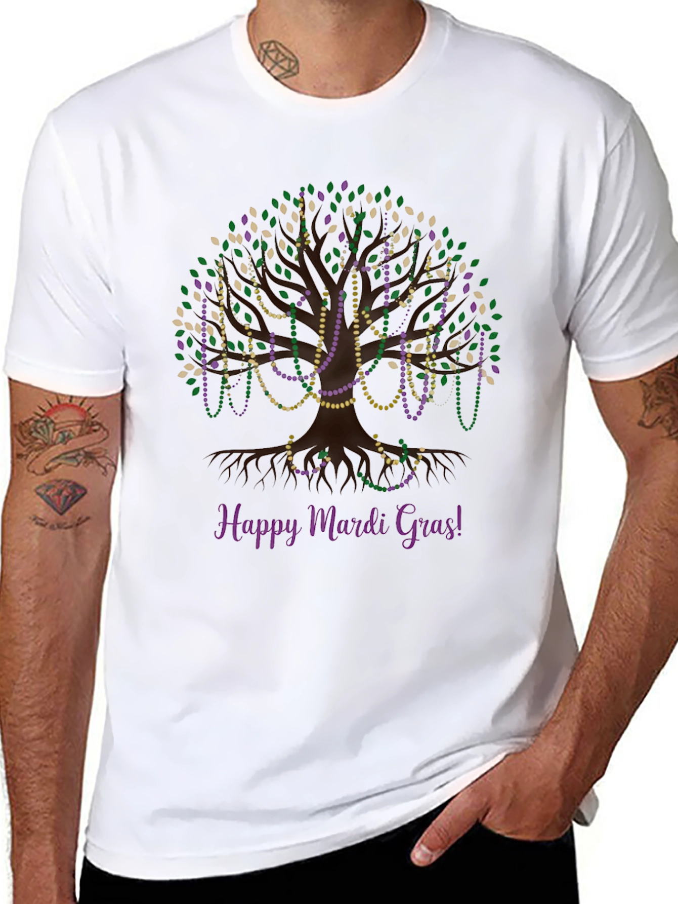 Mardi Gras Tree T-Shirt