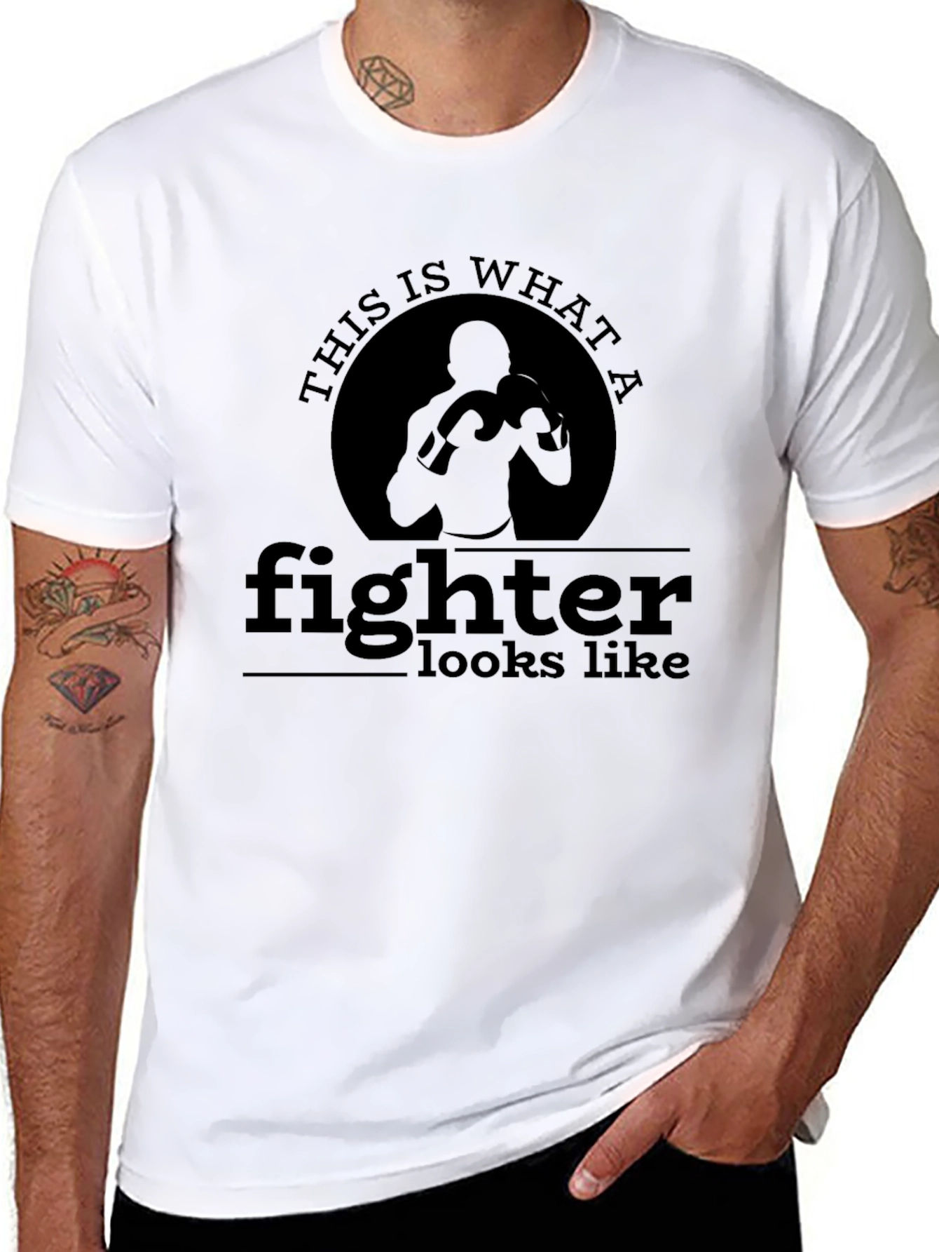 Fighter Graphic Tee - Boxing Enthusiast Apparel