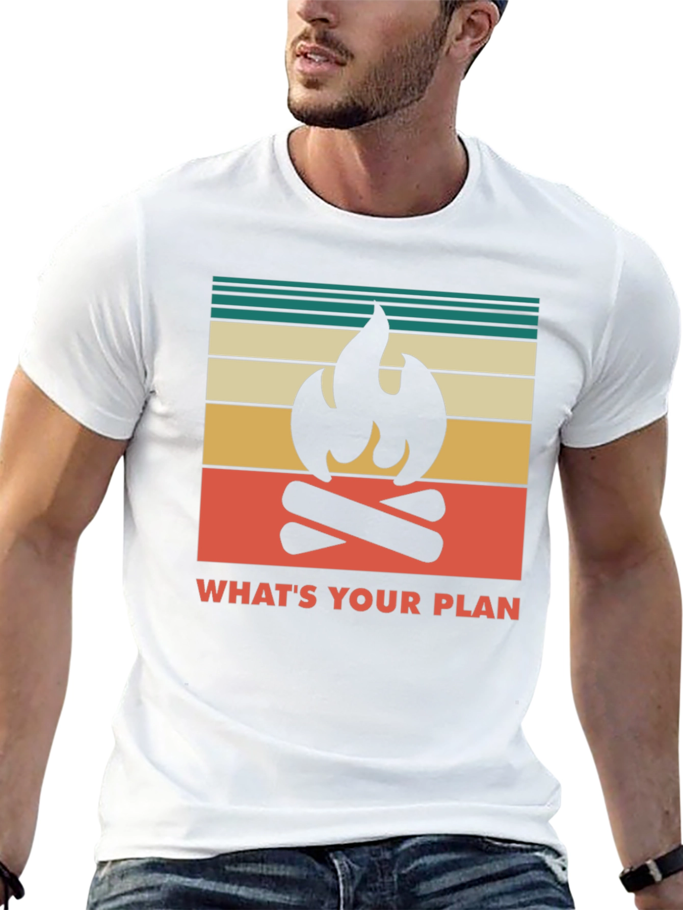 Camping Graphic Tee - Whats Your Plan Adventure Shirt