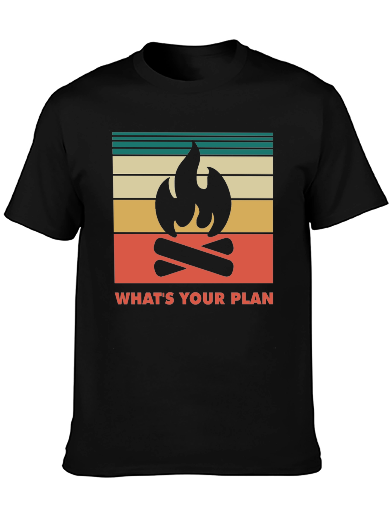 Camping Graphic Tee - Whats Your Plan Adventure Shirt