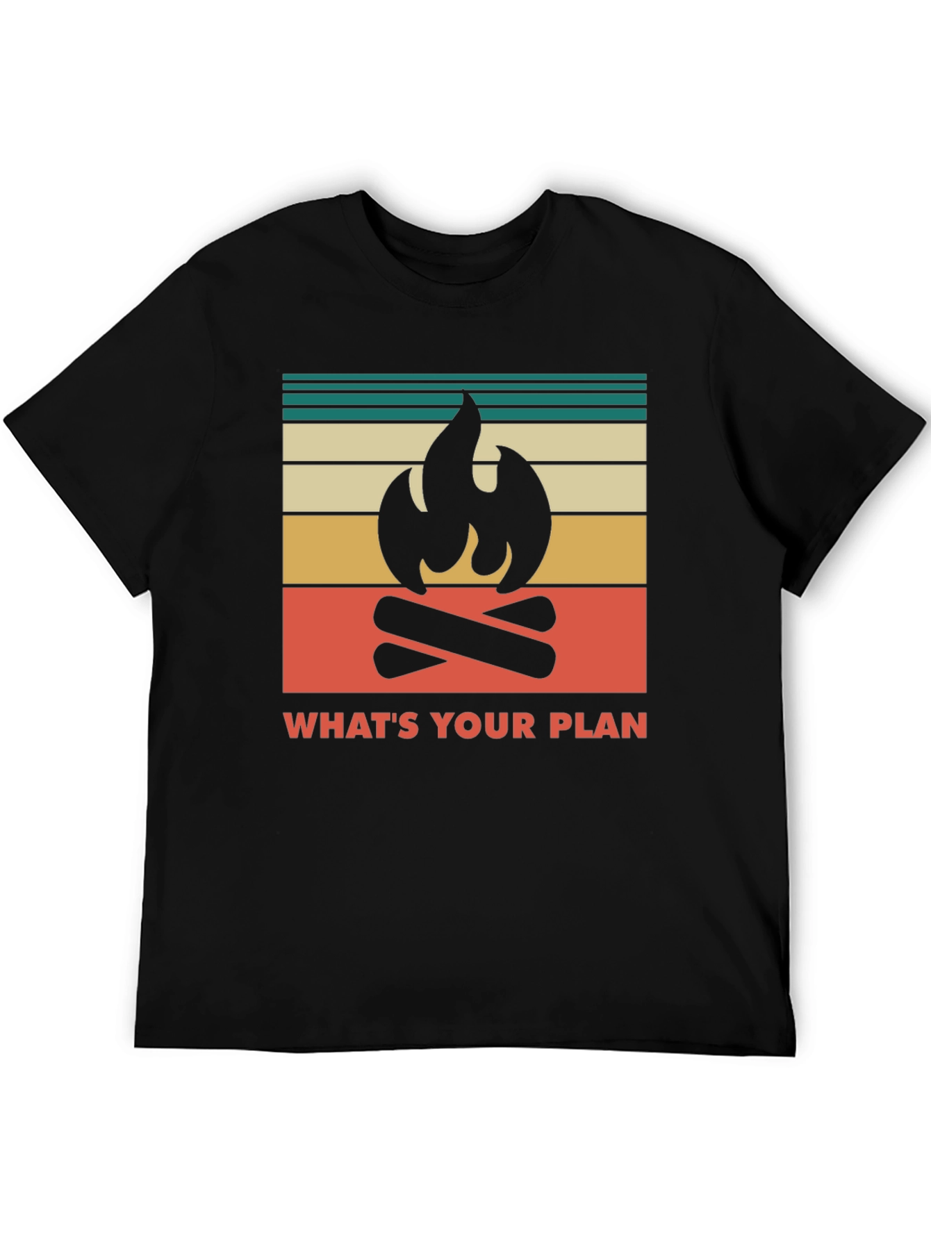 Camping Graphic Tee - Whats Your Plan Adventure Shirt