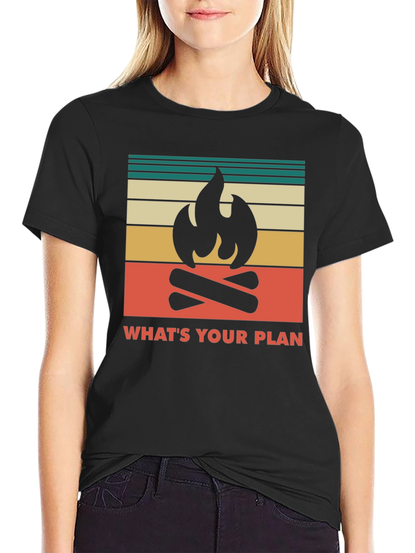 Camping Graphic Tee - Whats Your Plan Adventure Shirt
