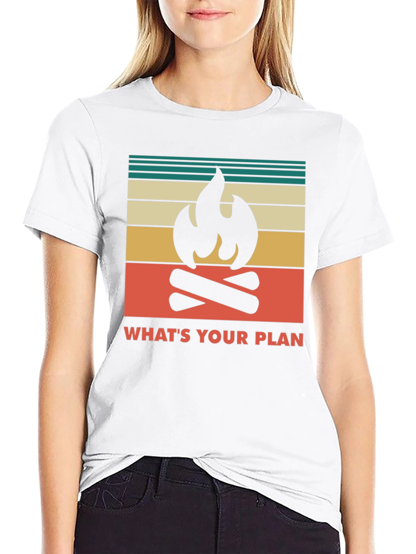 Camping Graphic Tee - Whats Your Plan Adventure Shirt
