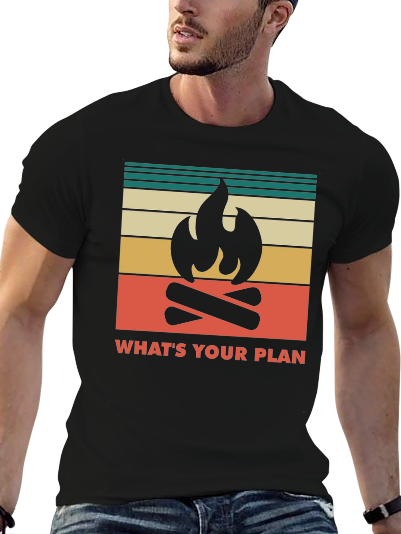 Camping Graphic Tee - Whats Your Plan Adventure Shirt