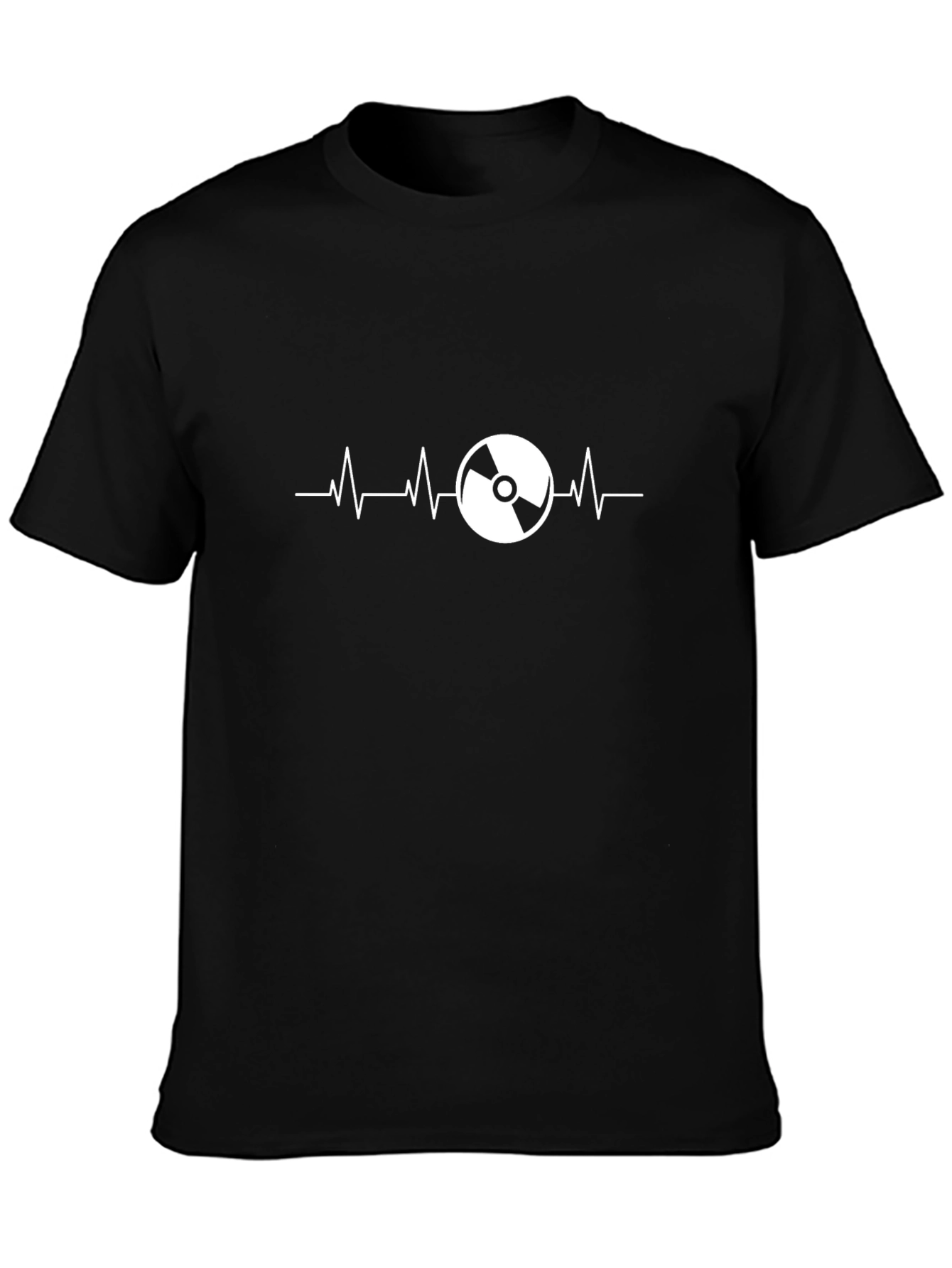 DJ Heartbeat Graphic T-Shirt - Black