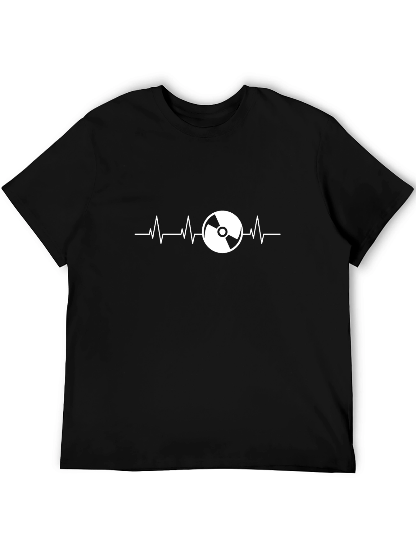 DJ Heartbeat Graphic T-Shirt - Black