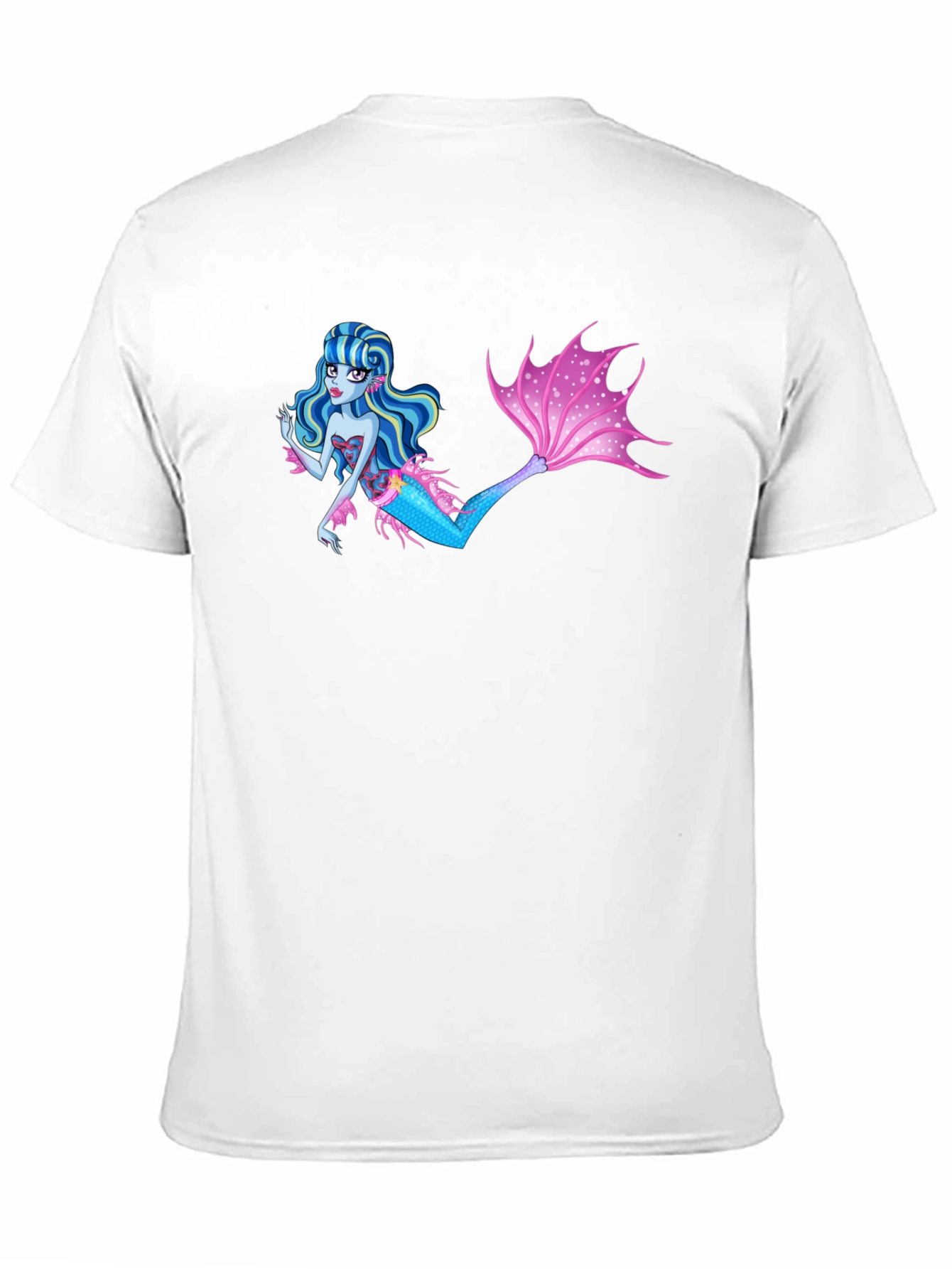 Mermaid Graphic Black T-Shirt