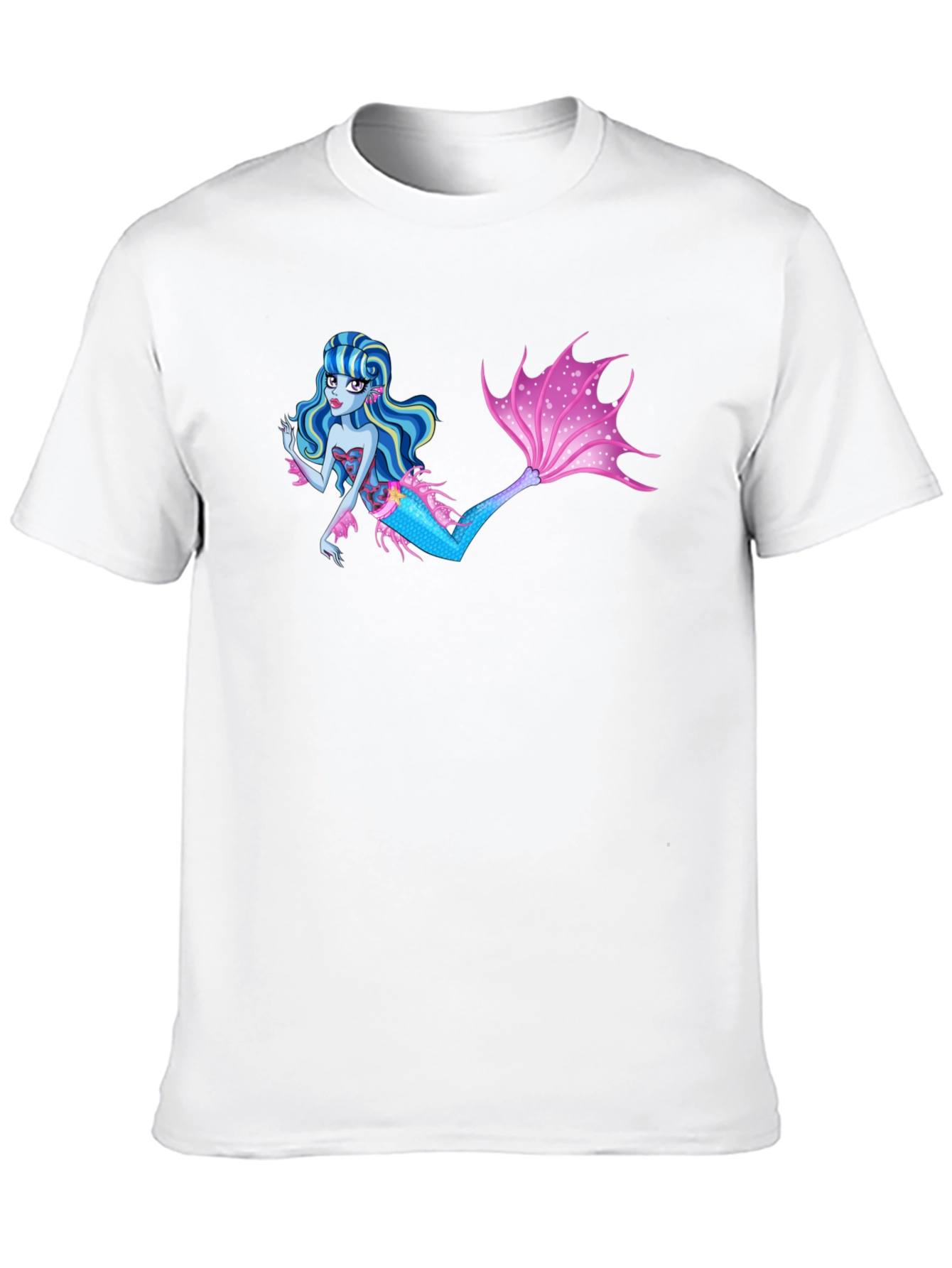 Mermaid Graphic Black T-Shirt