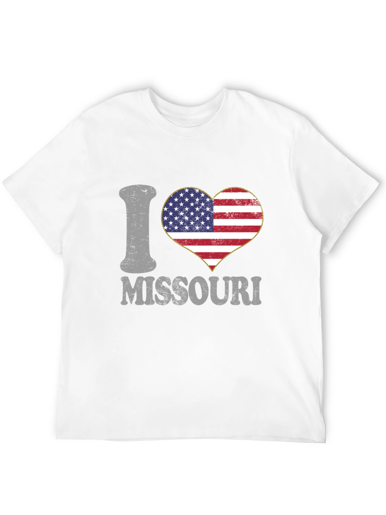 I Heart Missouri Patriotic Graphic T-Shirt