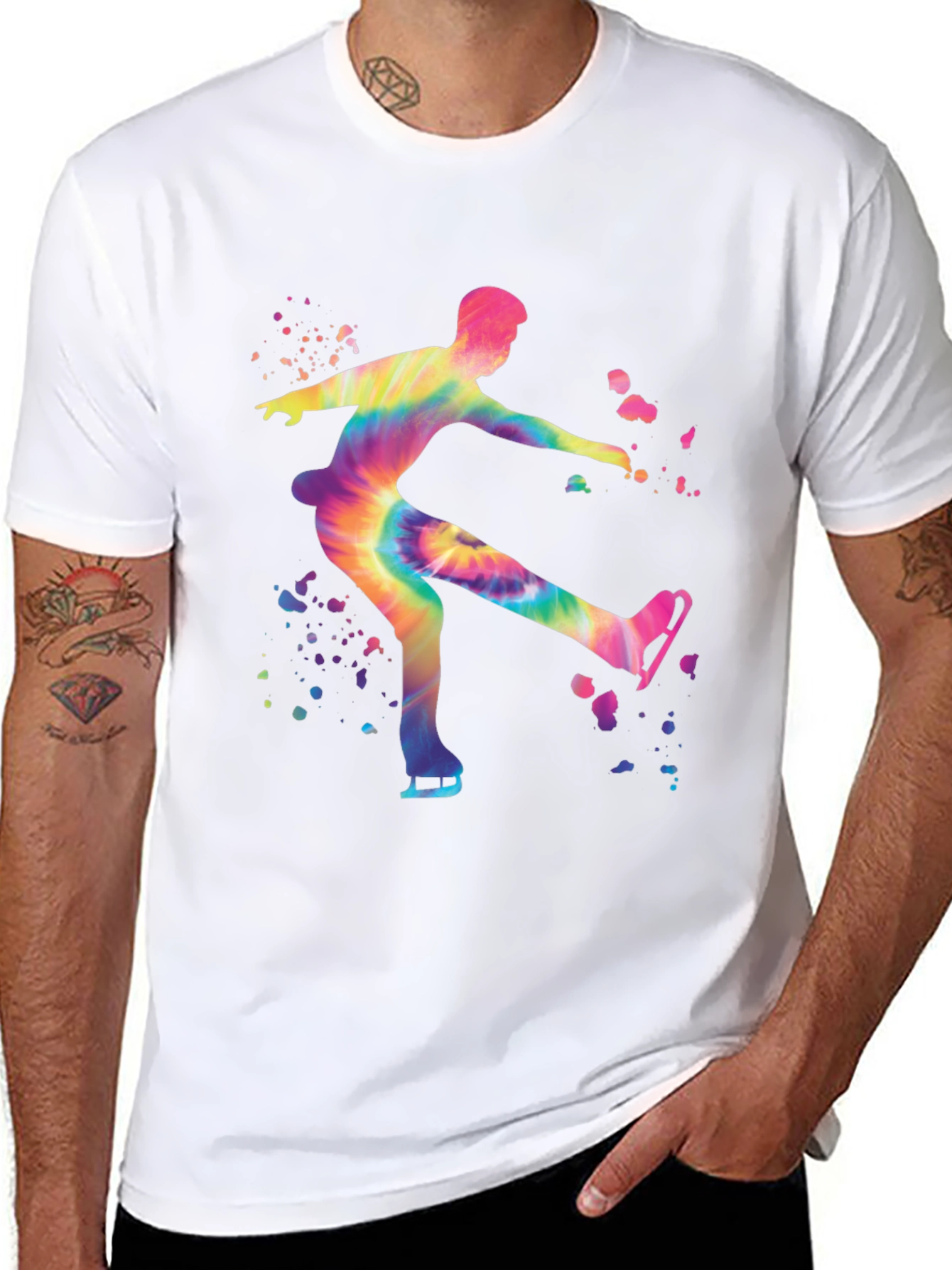 Tie-Dye Ice Skater Graphic Tee