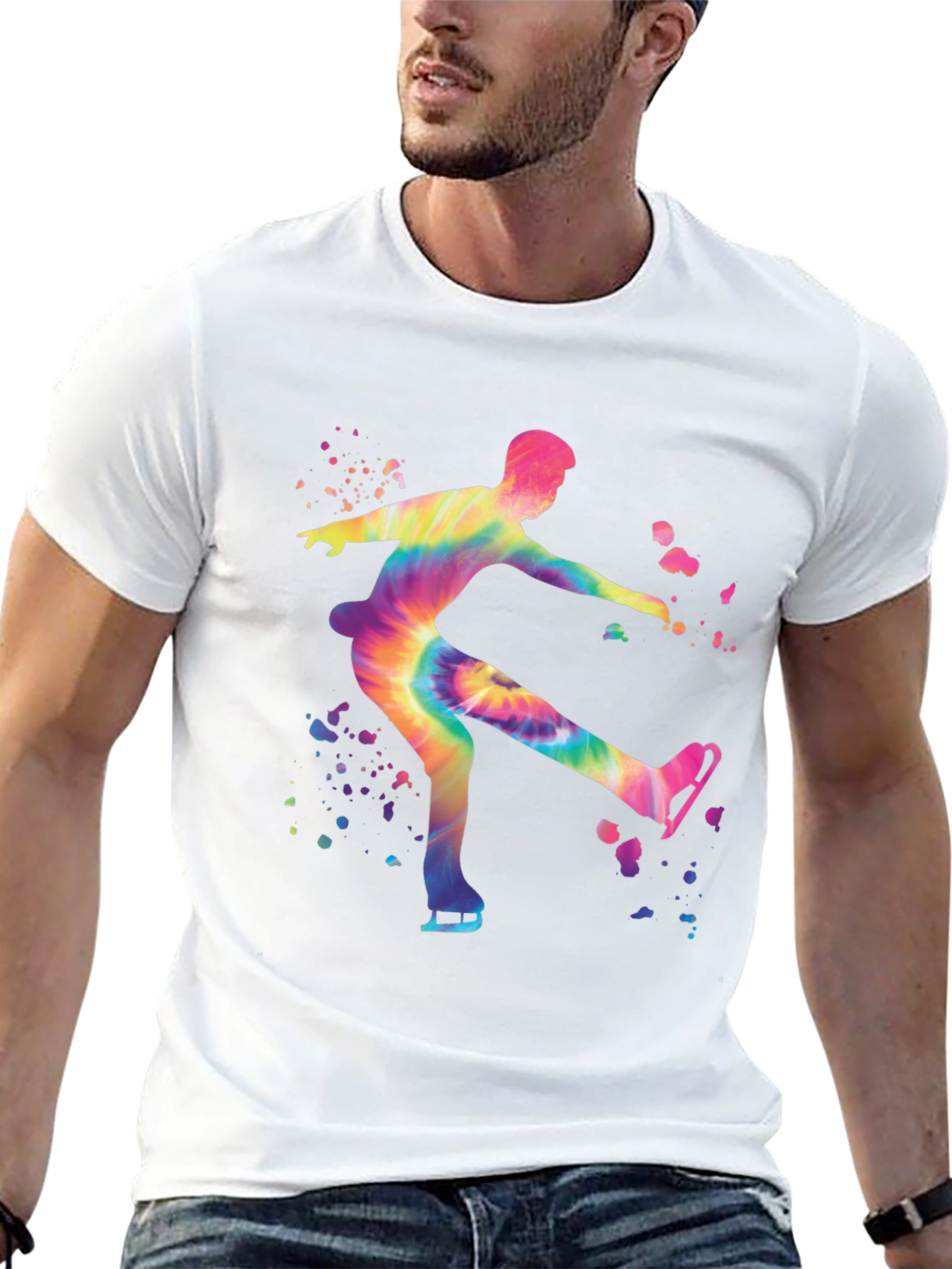 Tie-Dye Ice Skater Graphic Tee