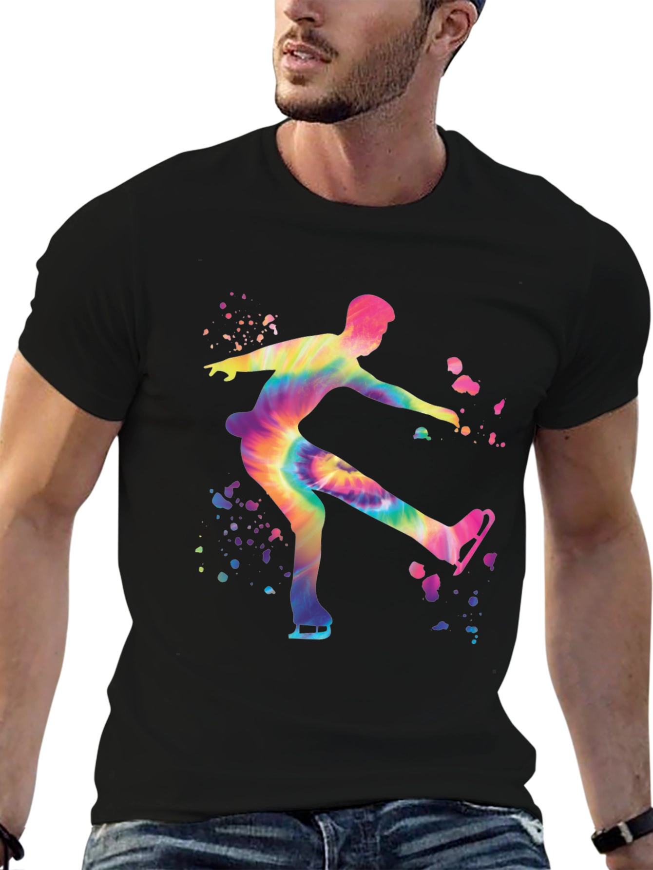Tie-Dye Ice Skater Graphic Tee