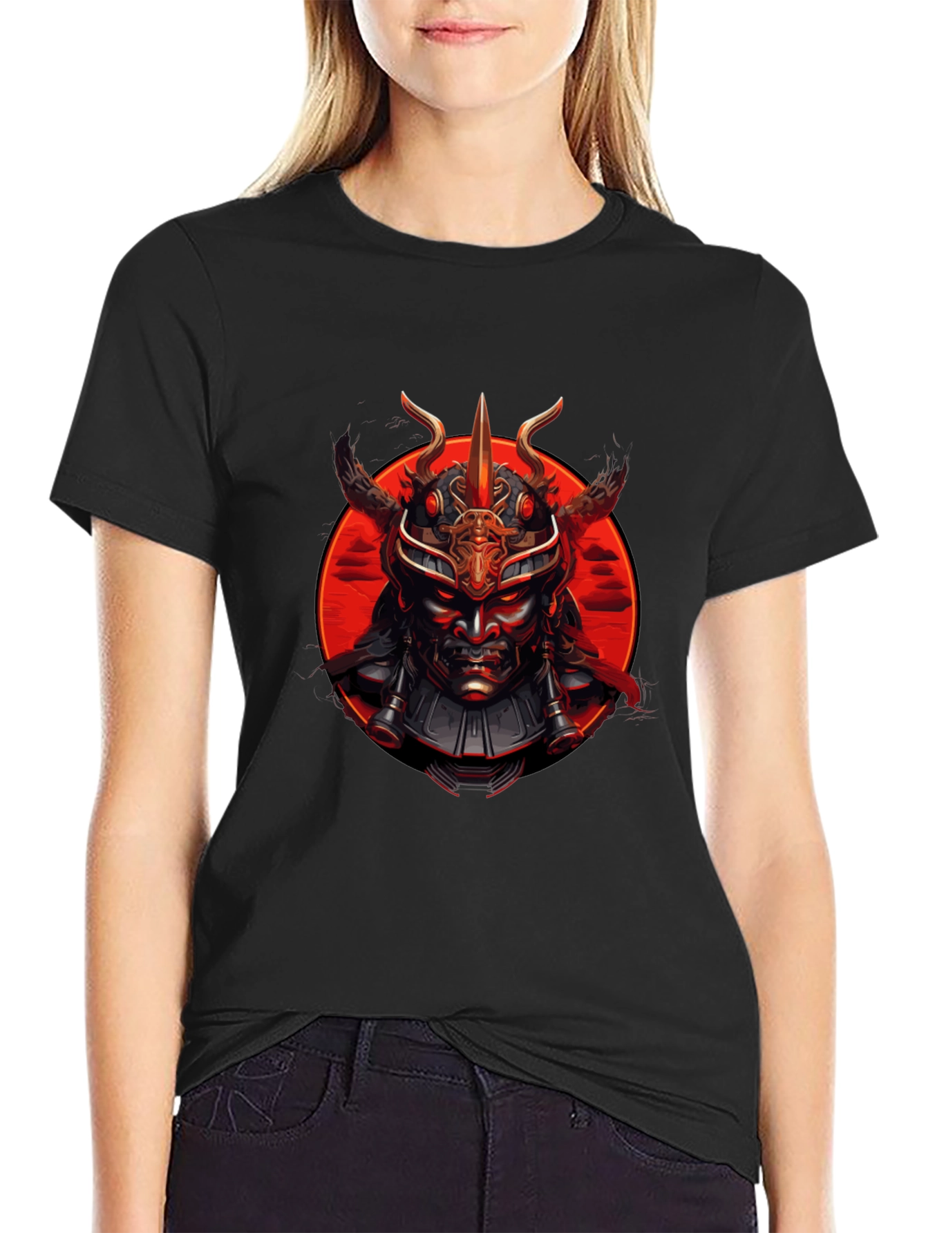 Samurai Warrior Graphic Tee - Bold Statement Shirt