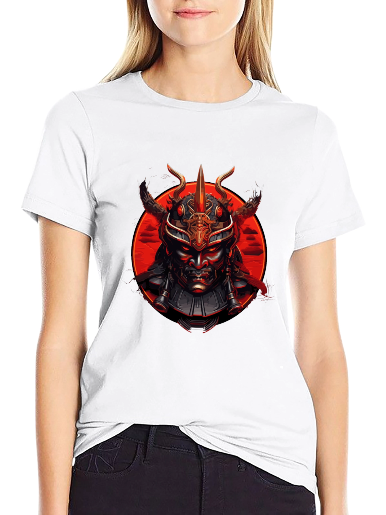 Samurai Warrior Graphic Tee - Bold Statement Shirt