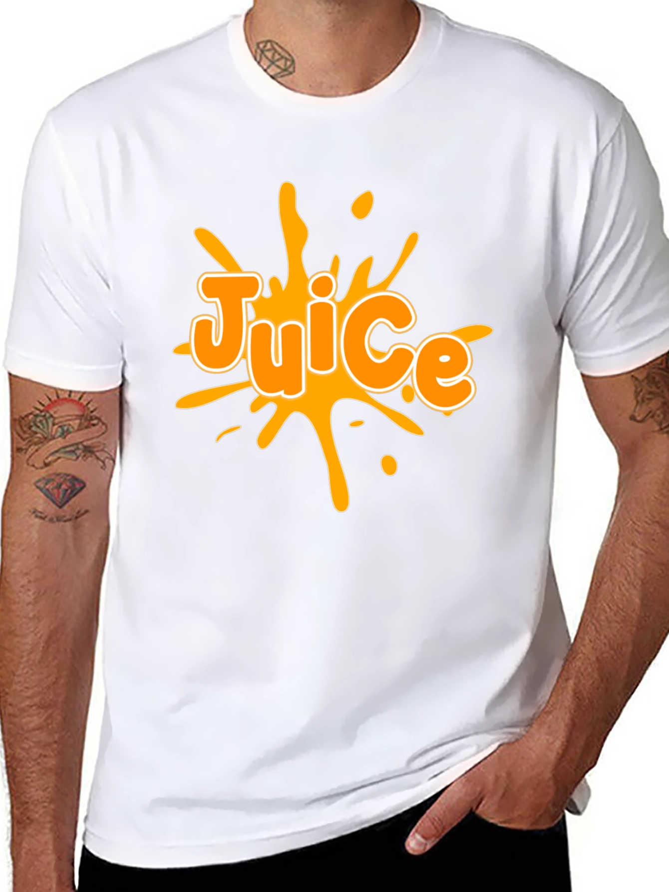 Juice Graphic Black T-Shirt