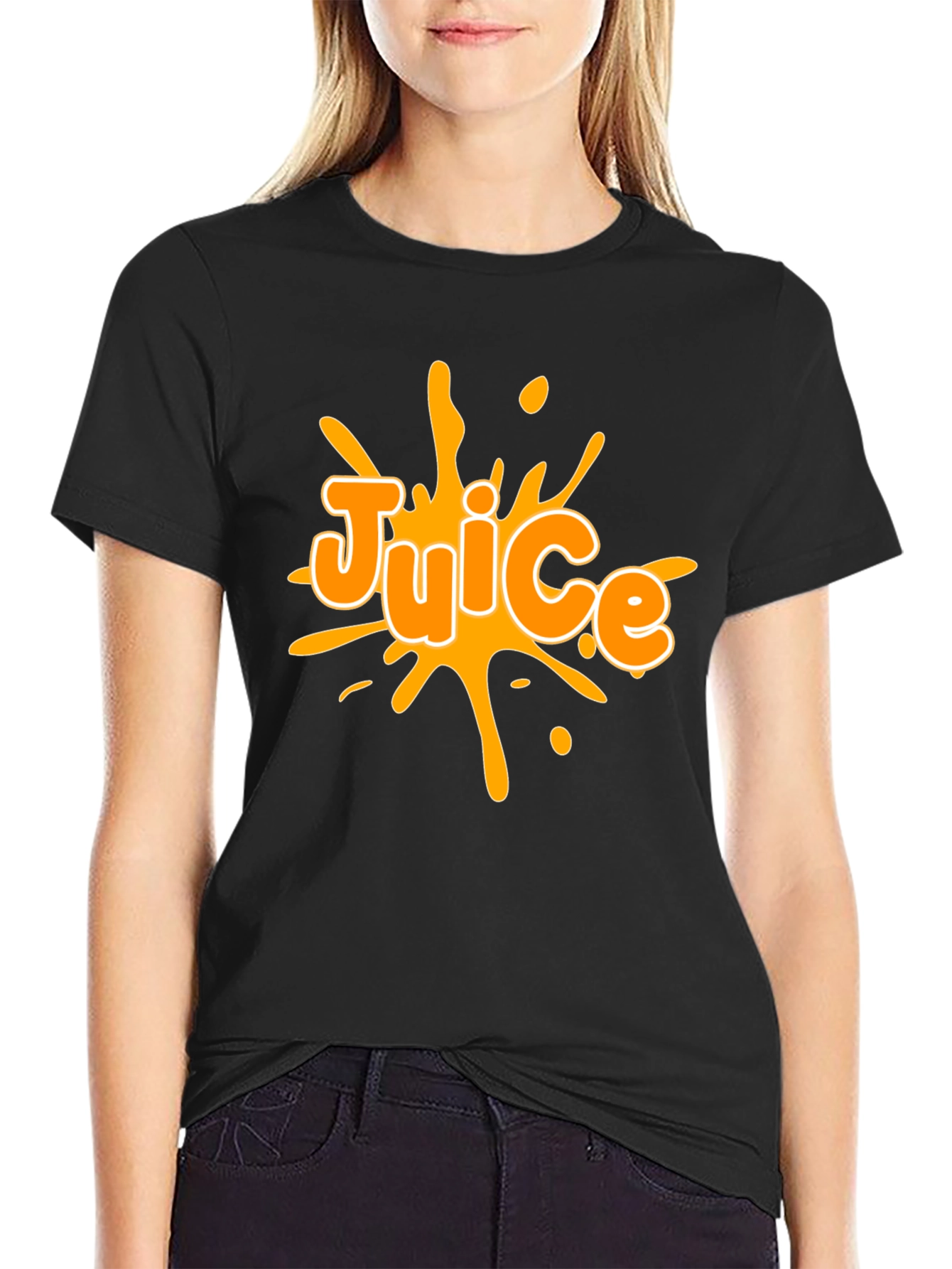 Juice Graphic Black T-Shirt