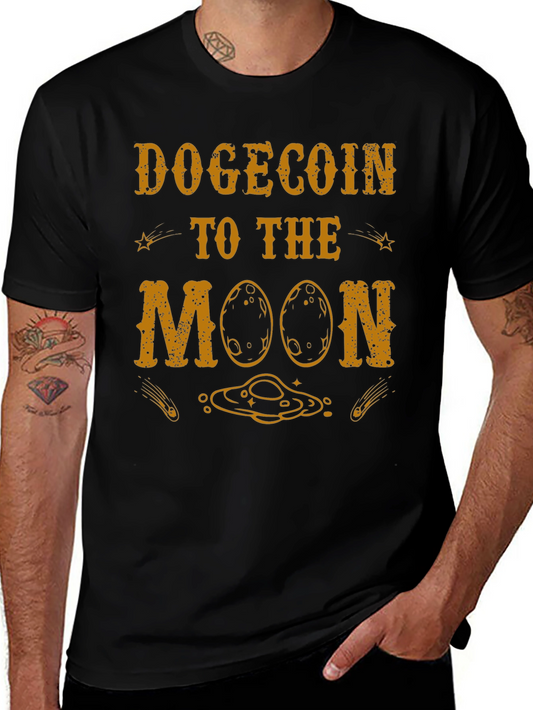 Dogecoin to the Moon Graphic Tee