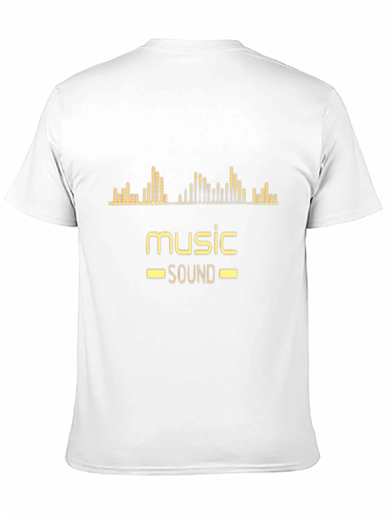 Music Sound Graphic Print Black T-Shirt