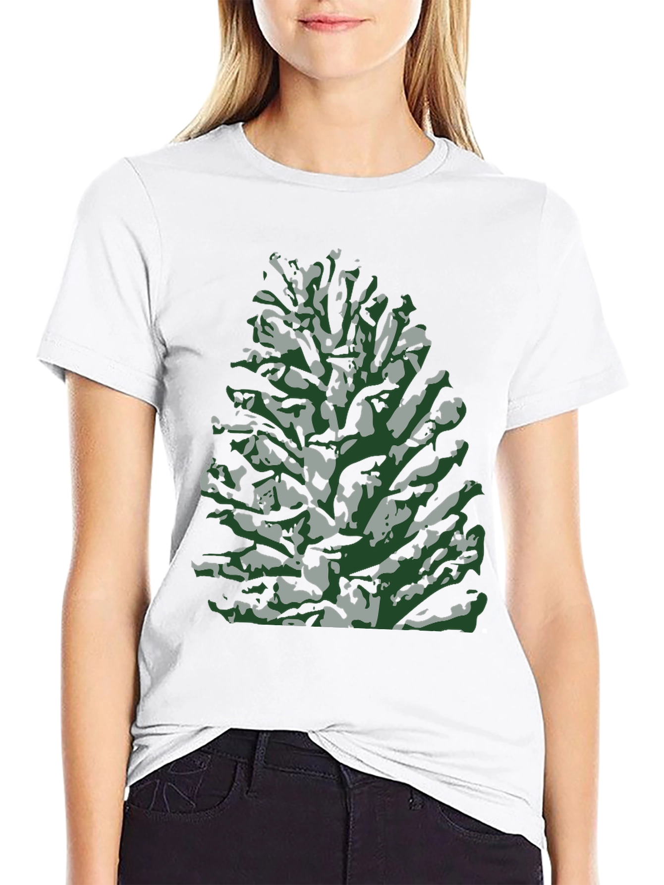 Abstract Tree Print Tee - Stylish & Unique Design