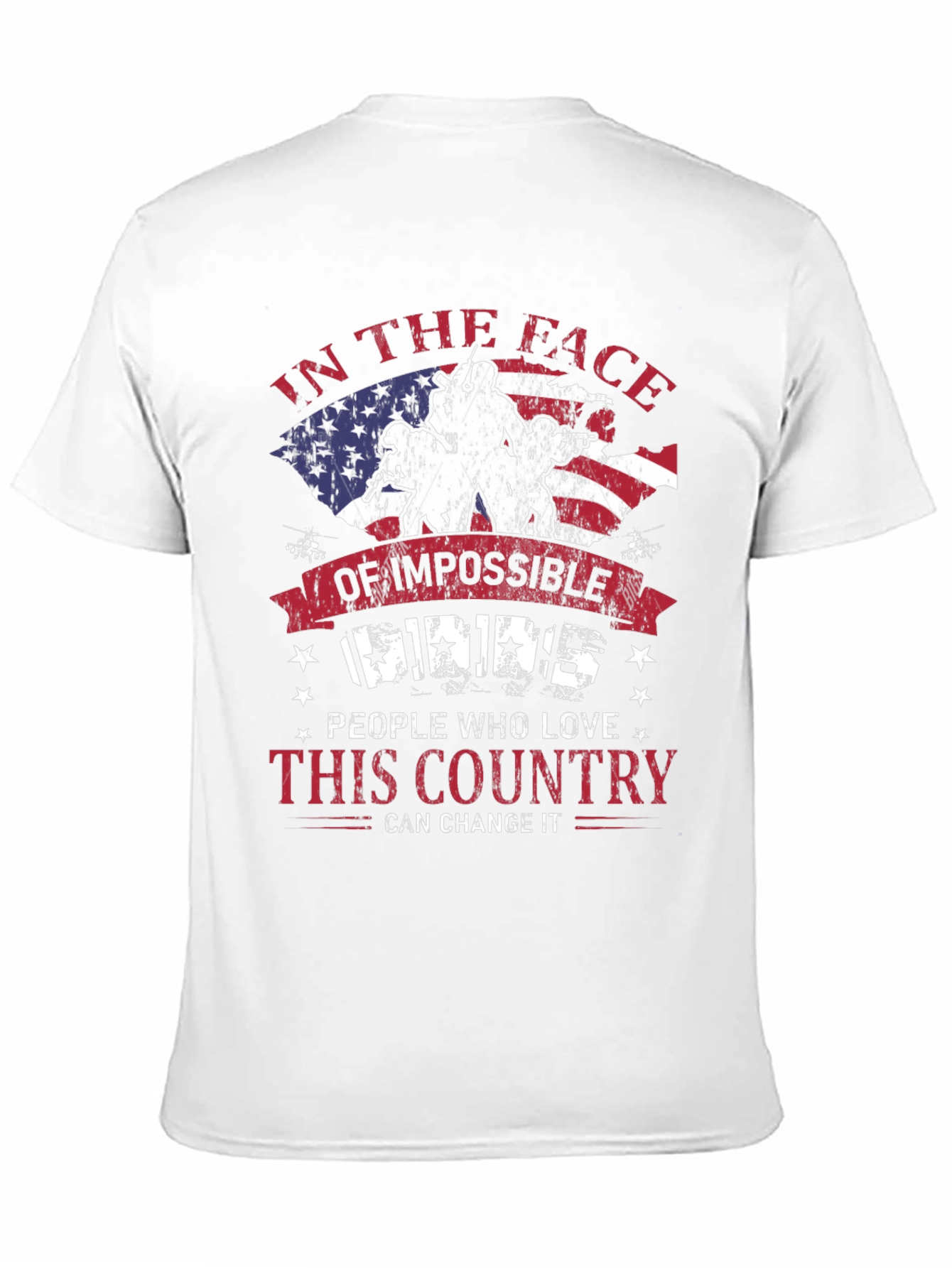 Patriotic T-Shirt: Impossible Odds American Pride