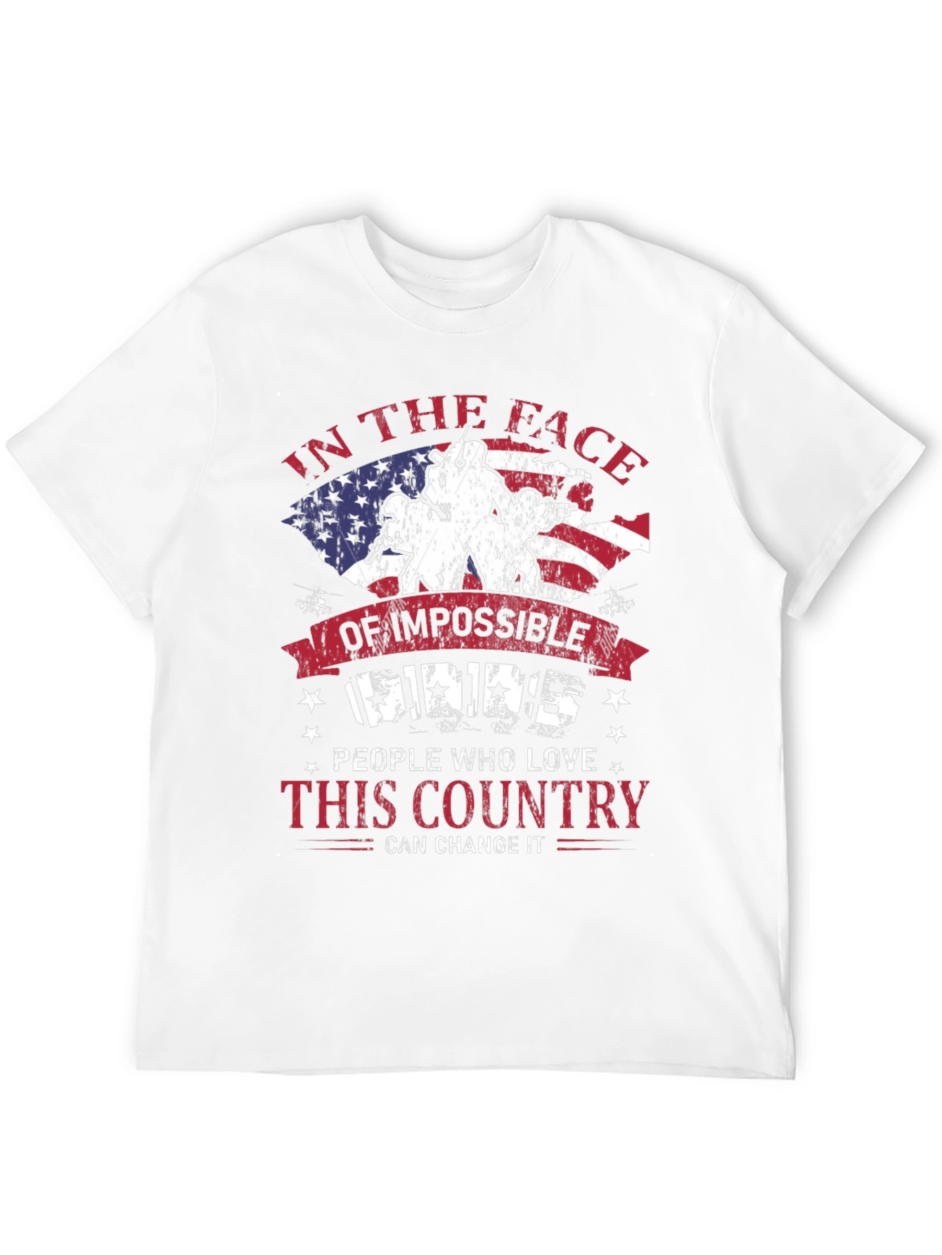 Patriotic T-Shirt: Impossible Odds American Pride