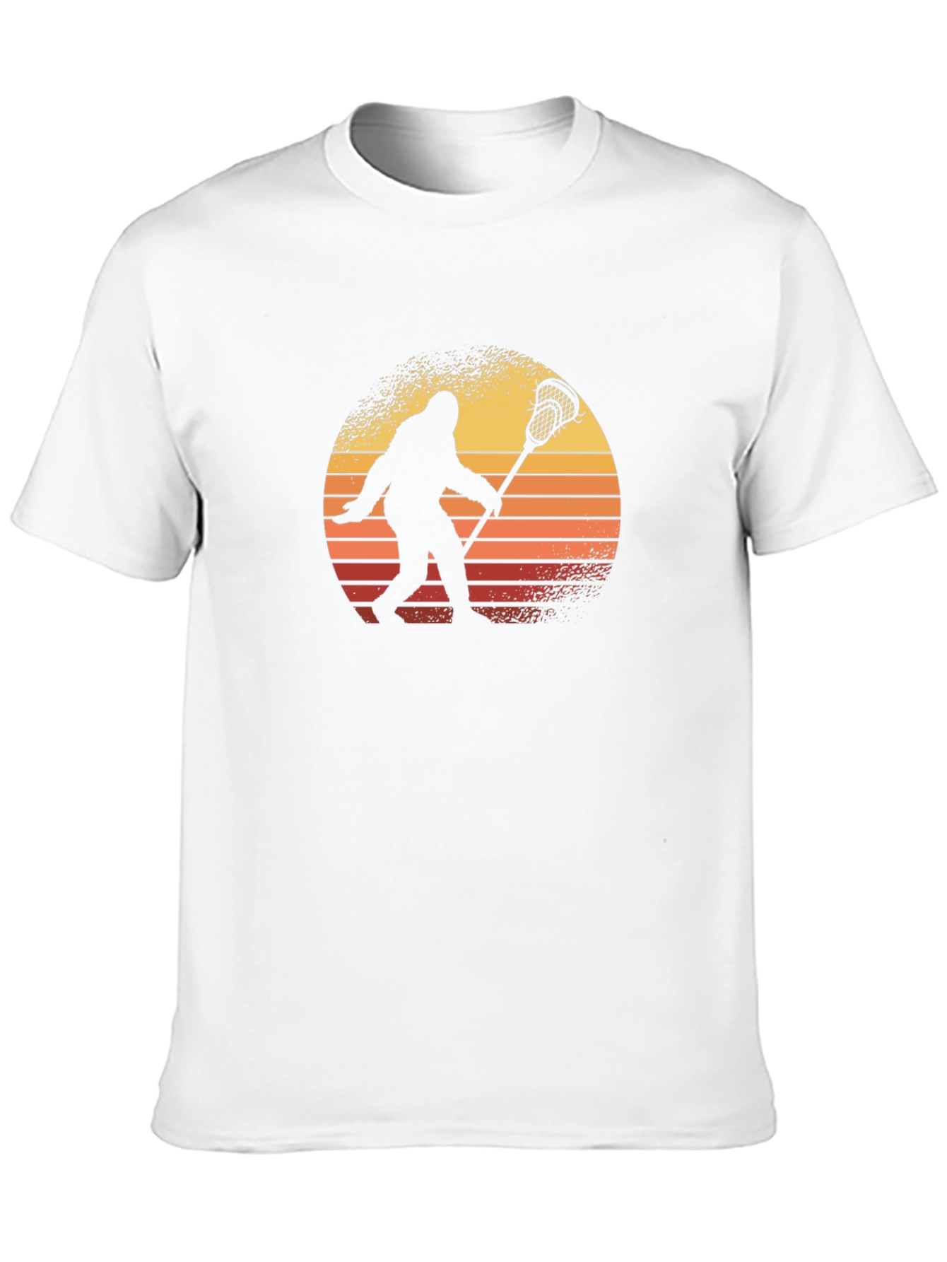 Bigfoot Lacrosse Sunset Graphic T-Shirt