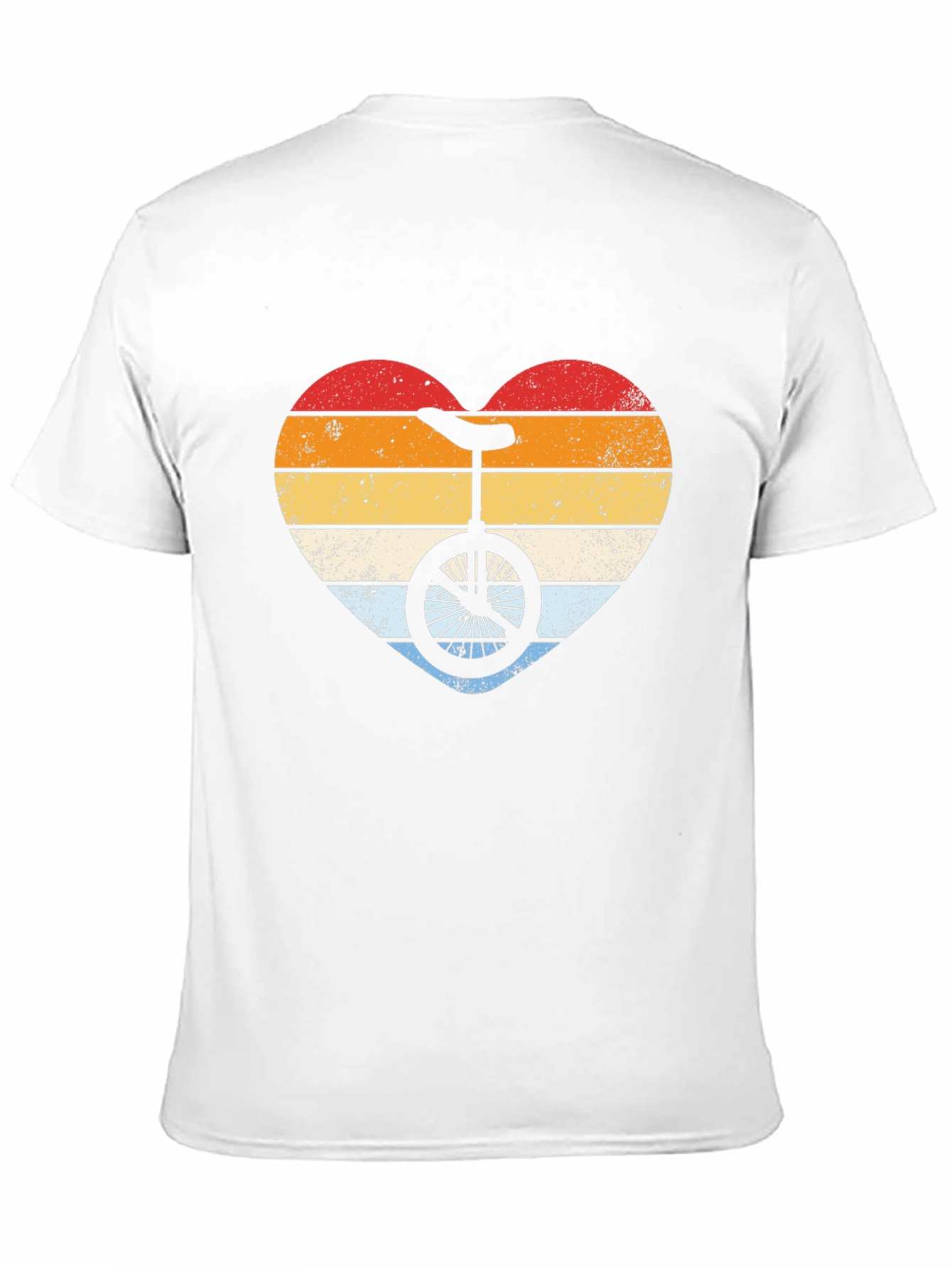 Retro Unicycle Heart T-Shirt