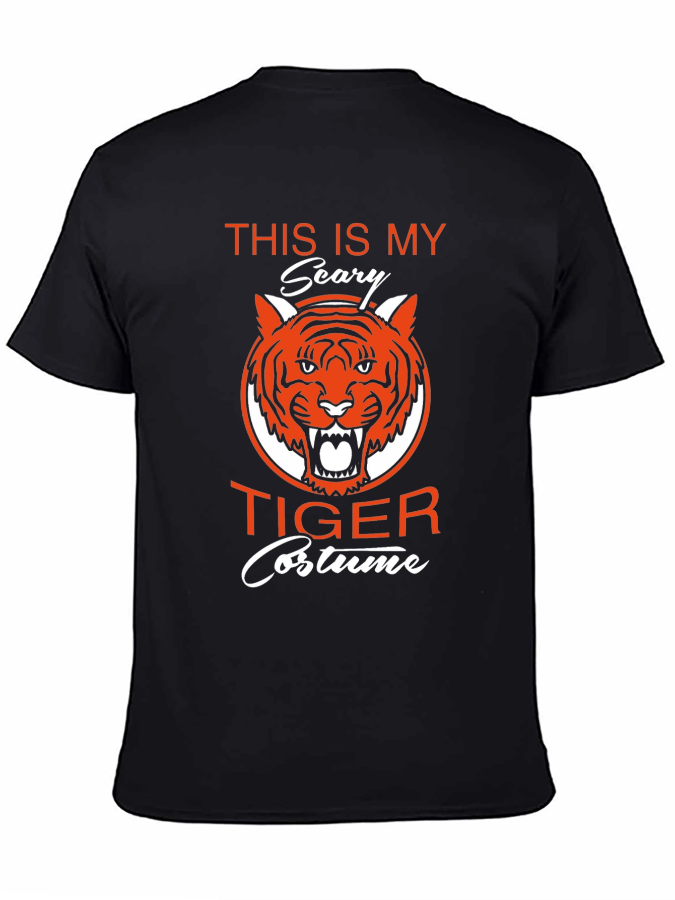 Scary Tiger Costume Graphic T-Shirt