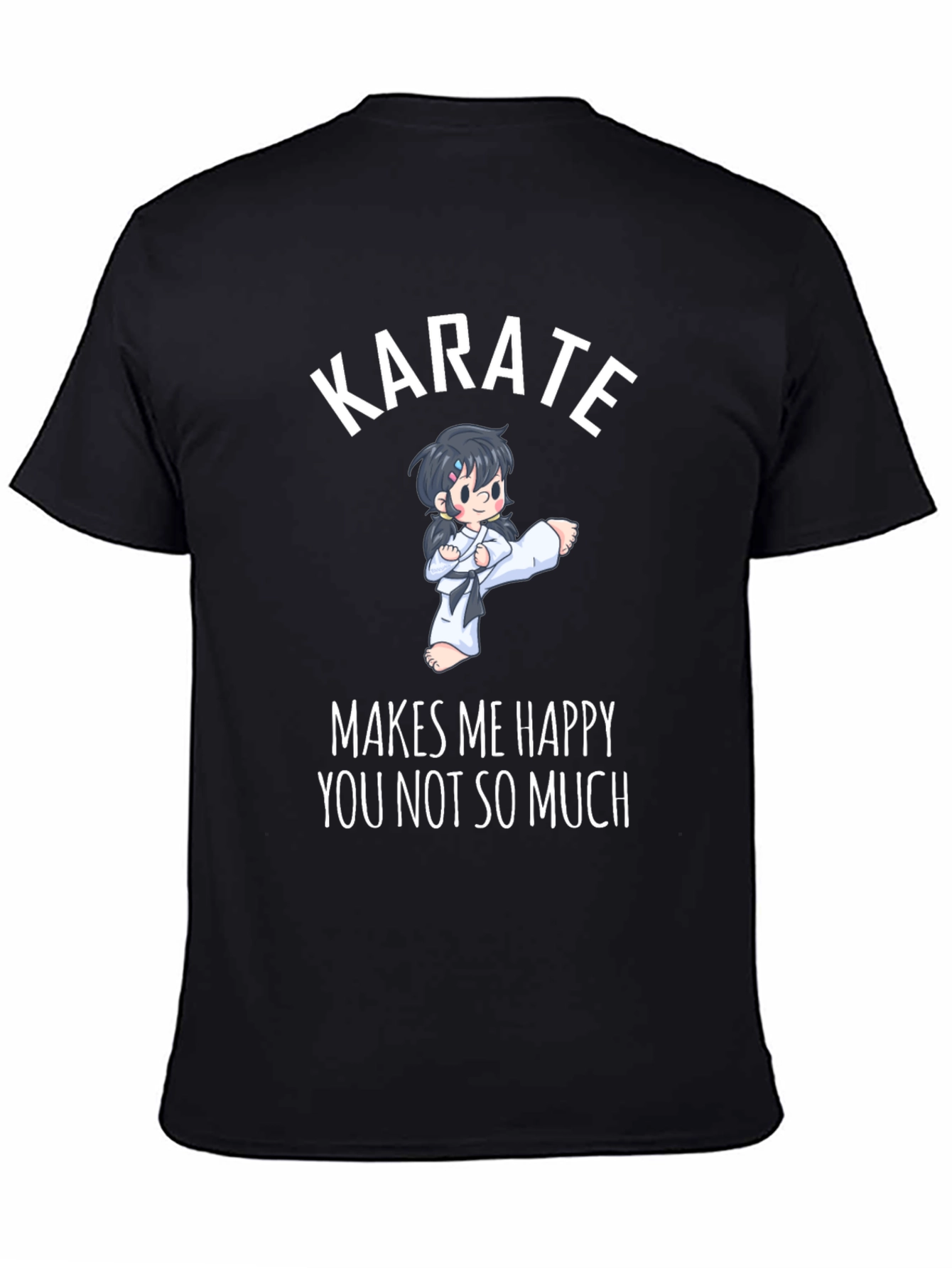 Karate Makes Me Happy Graphic T-Shirt