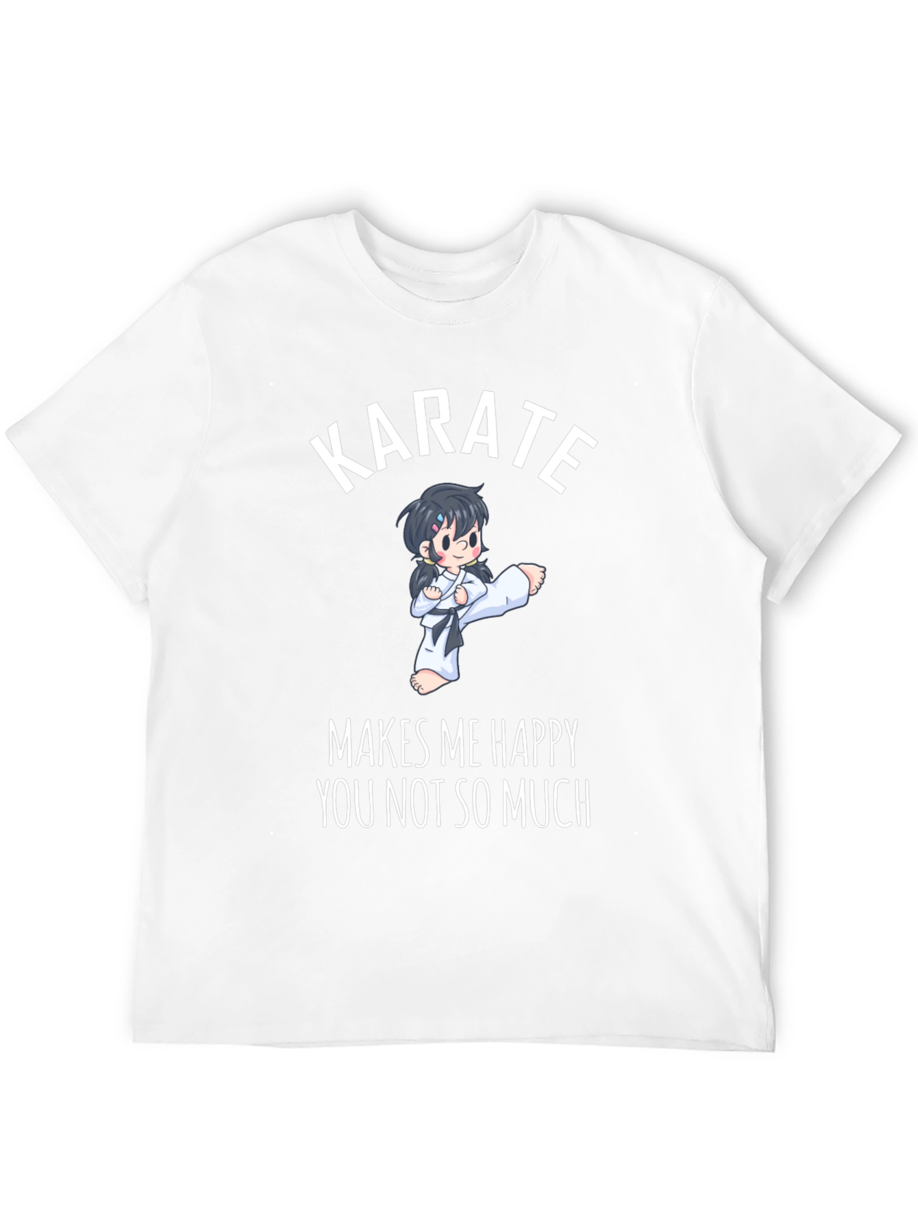 Karate Makes Me Happy Graphic T-Shirt
