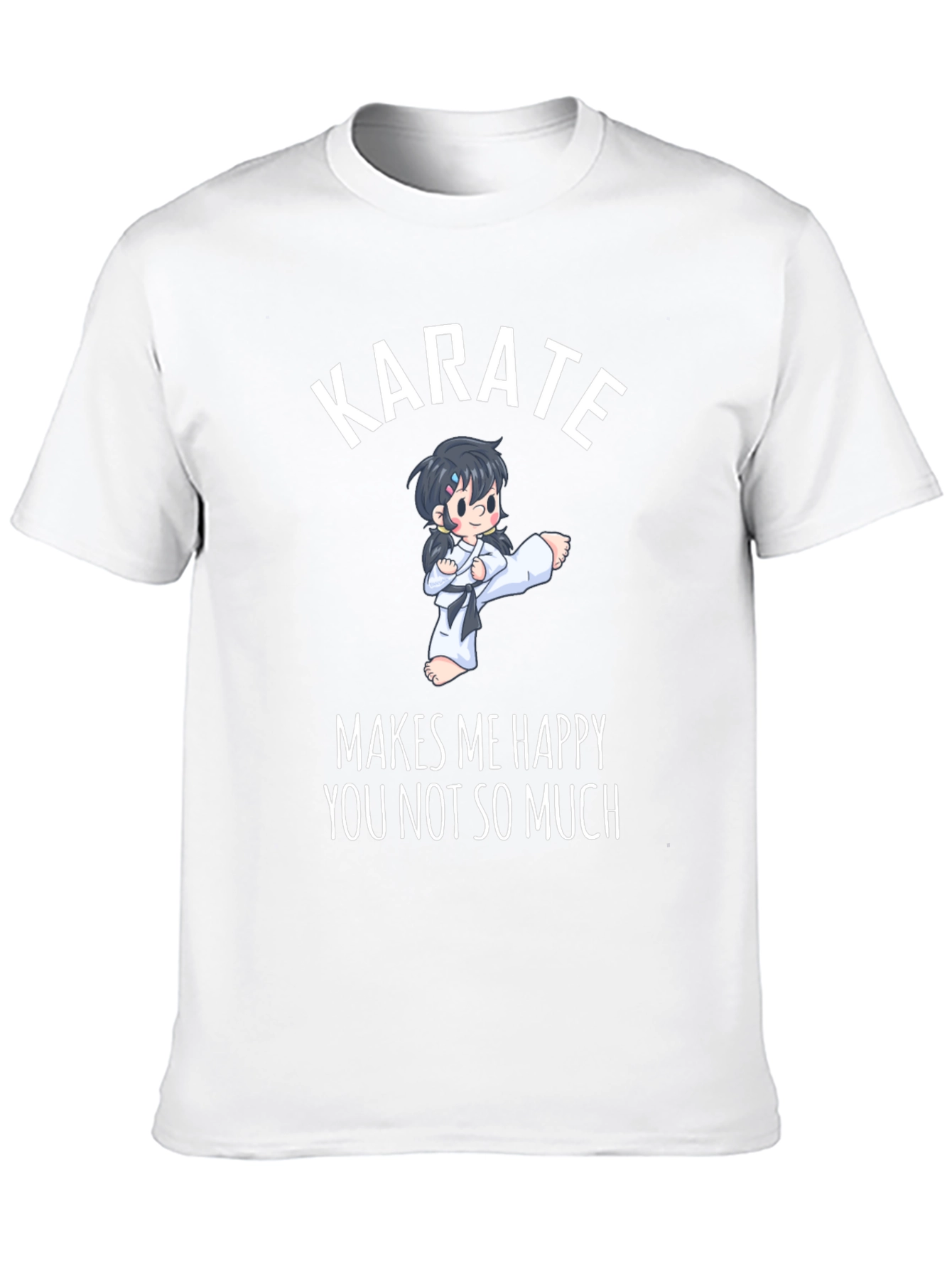Karate Makes Me Happy Graphic T-Shirt