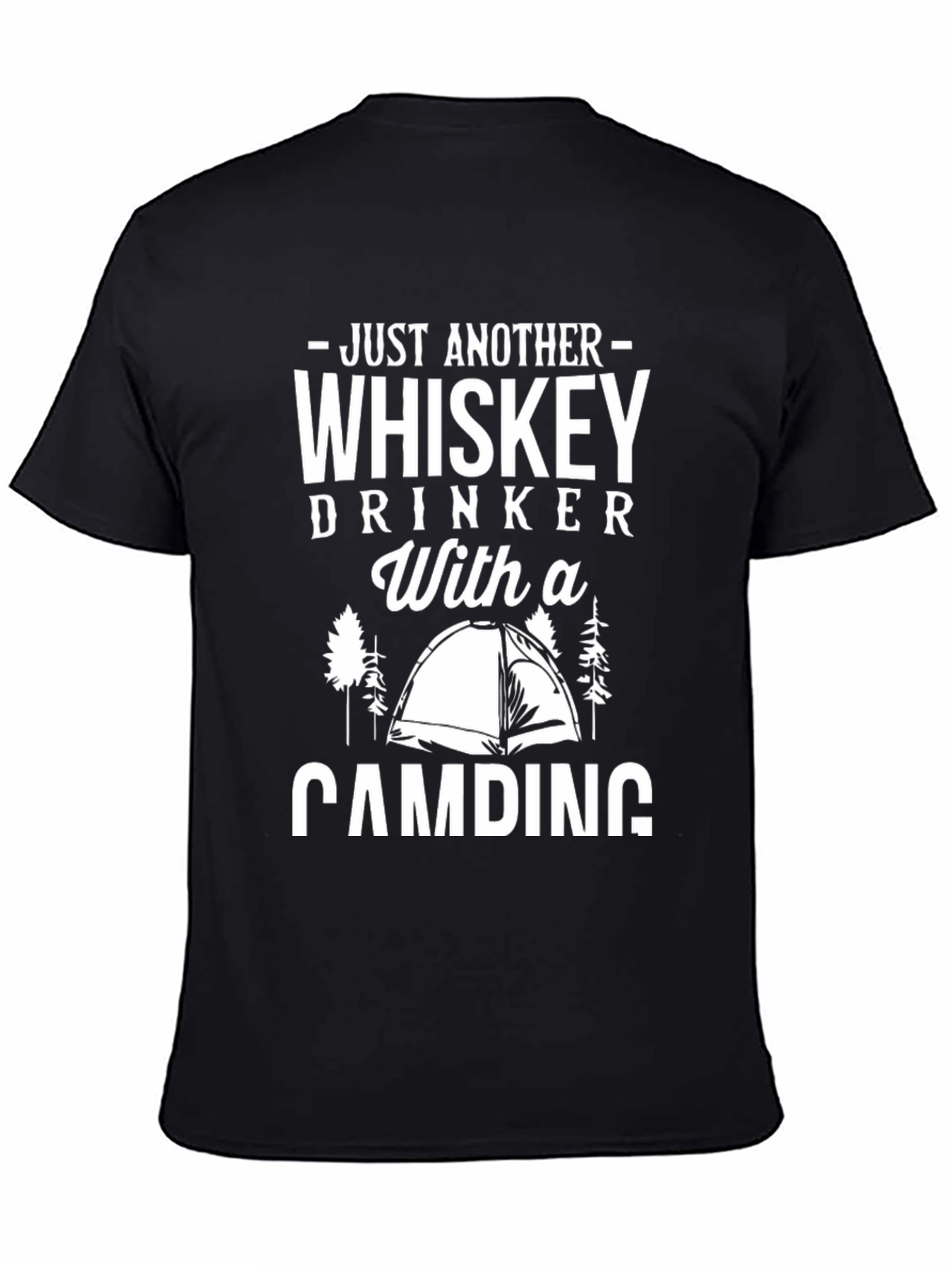 Whiskey Drinker Camping T-Shirt