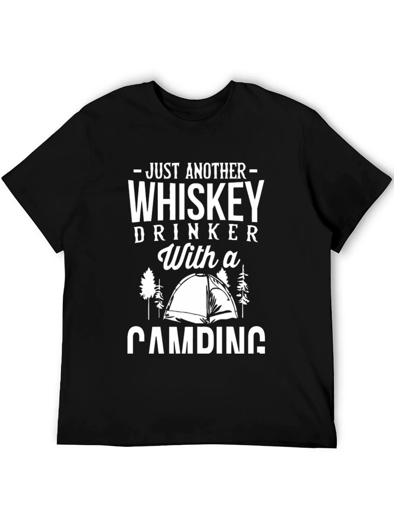 Whiskey Drinker Camping T-Shirt