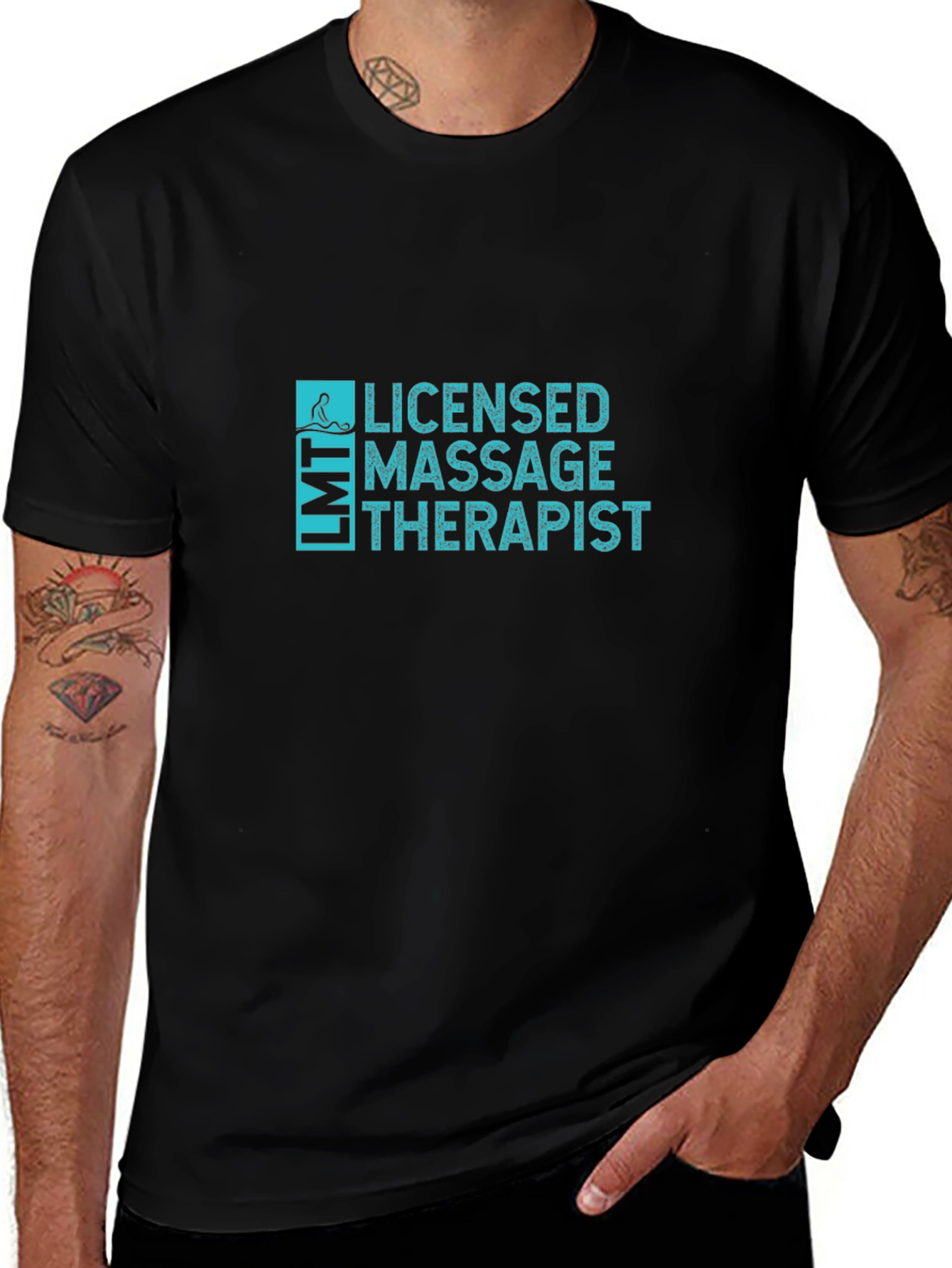 Licensed Massage Therapist Black T-Shirt
