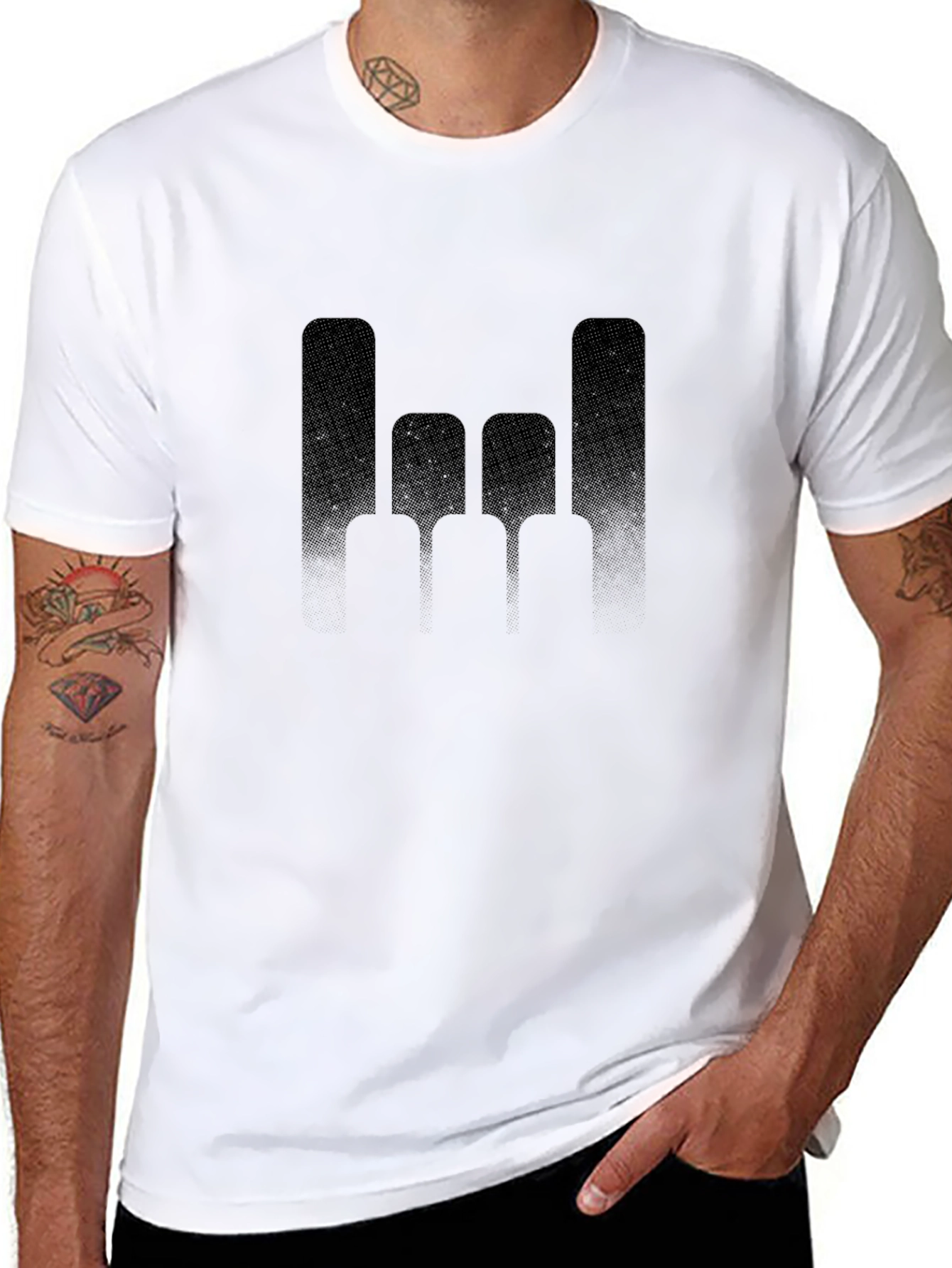 Stylish Black Graphic Tee