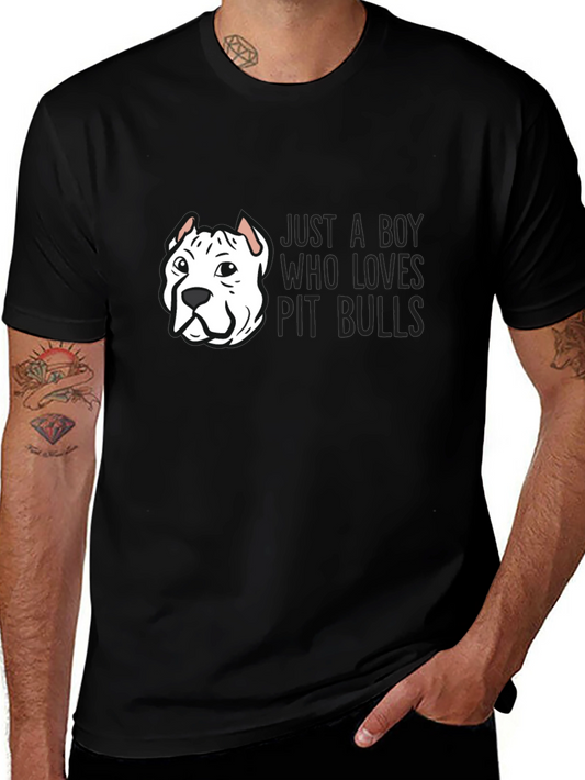 Just a Boy Who Loves Pit Bulls T-Shirt