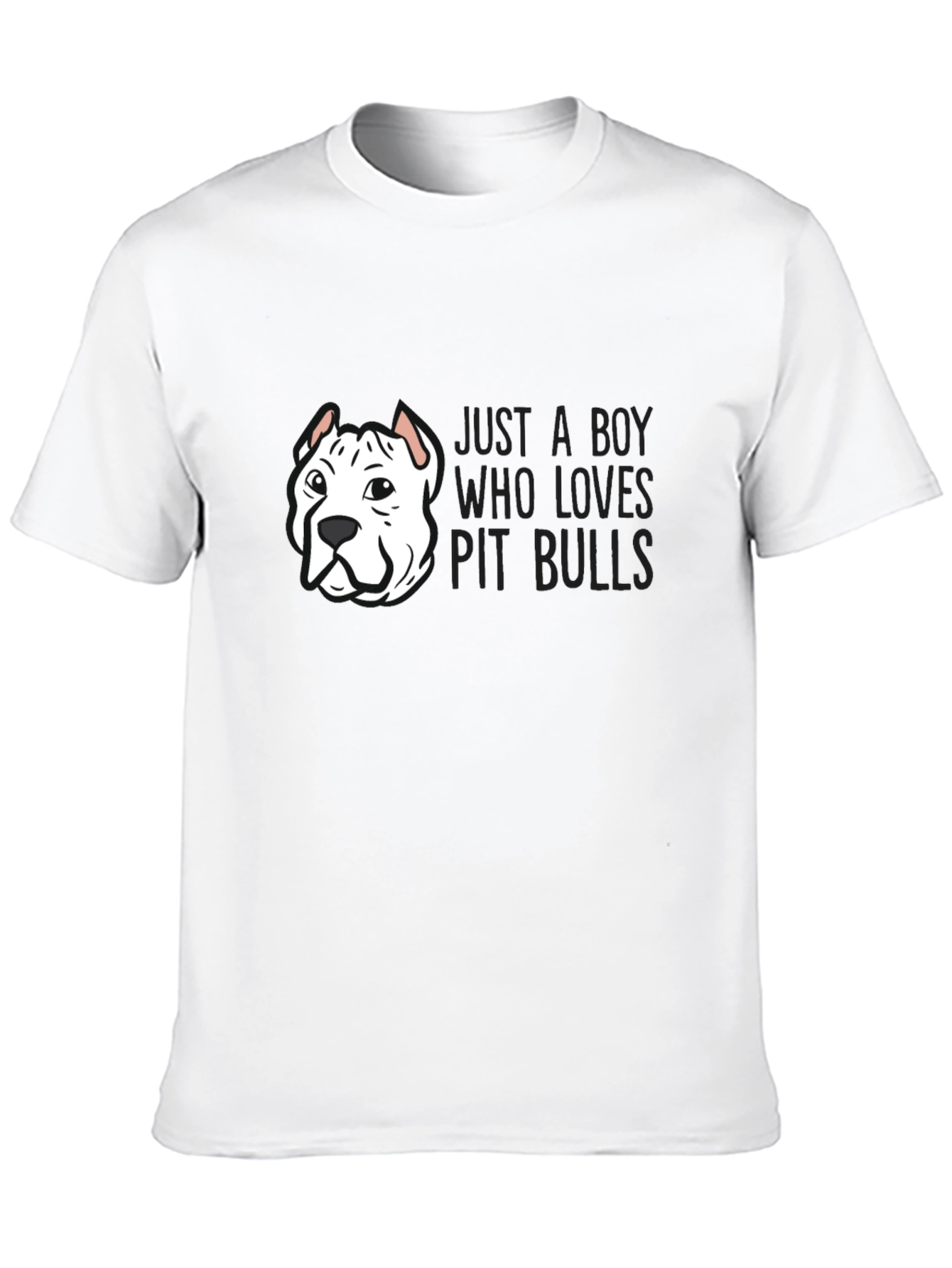 Just a Boy Who Loves Pit Bulls T-Shirt